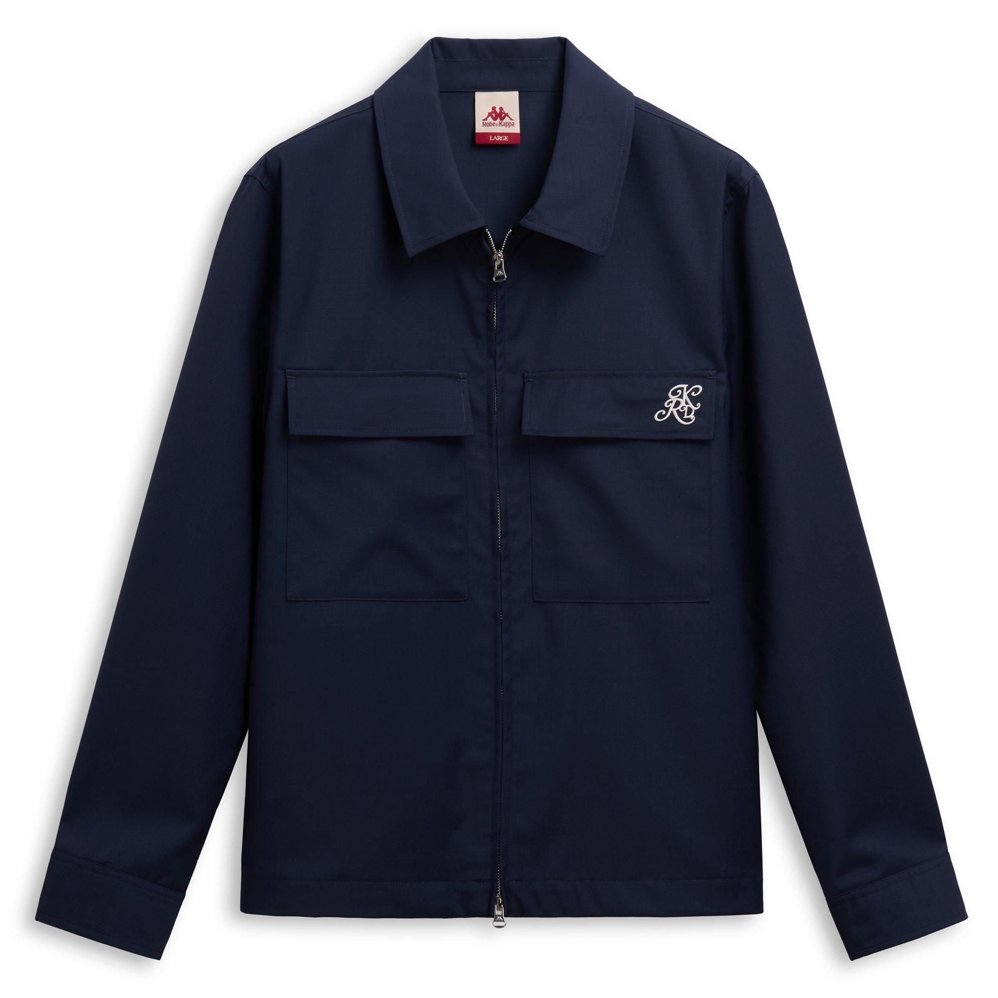 Camicia da uomo in poliestere blu da casual 1/3