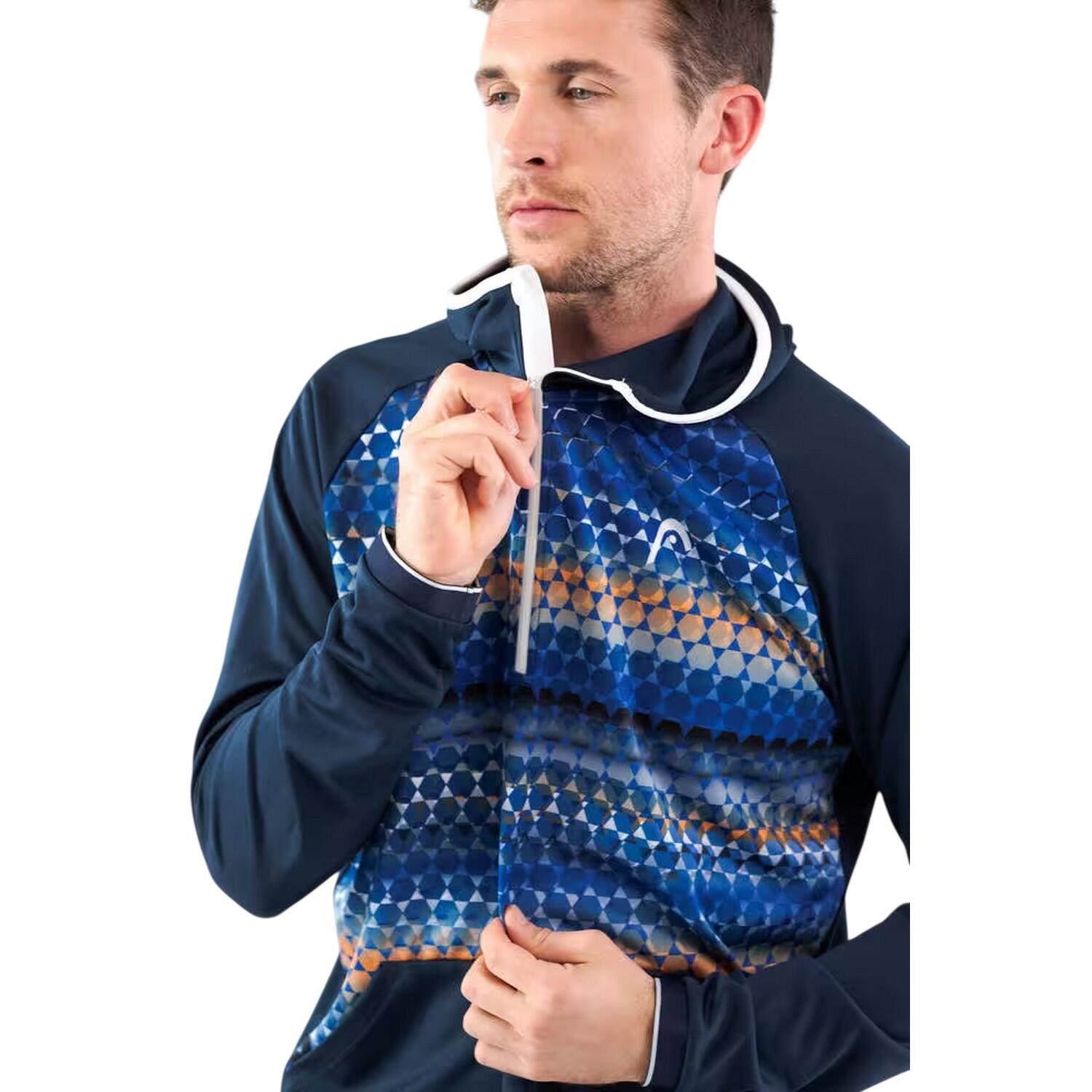 Sweatshirt für , Regulär, Raglanärmel Herren Blau 4/4