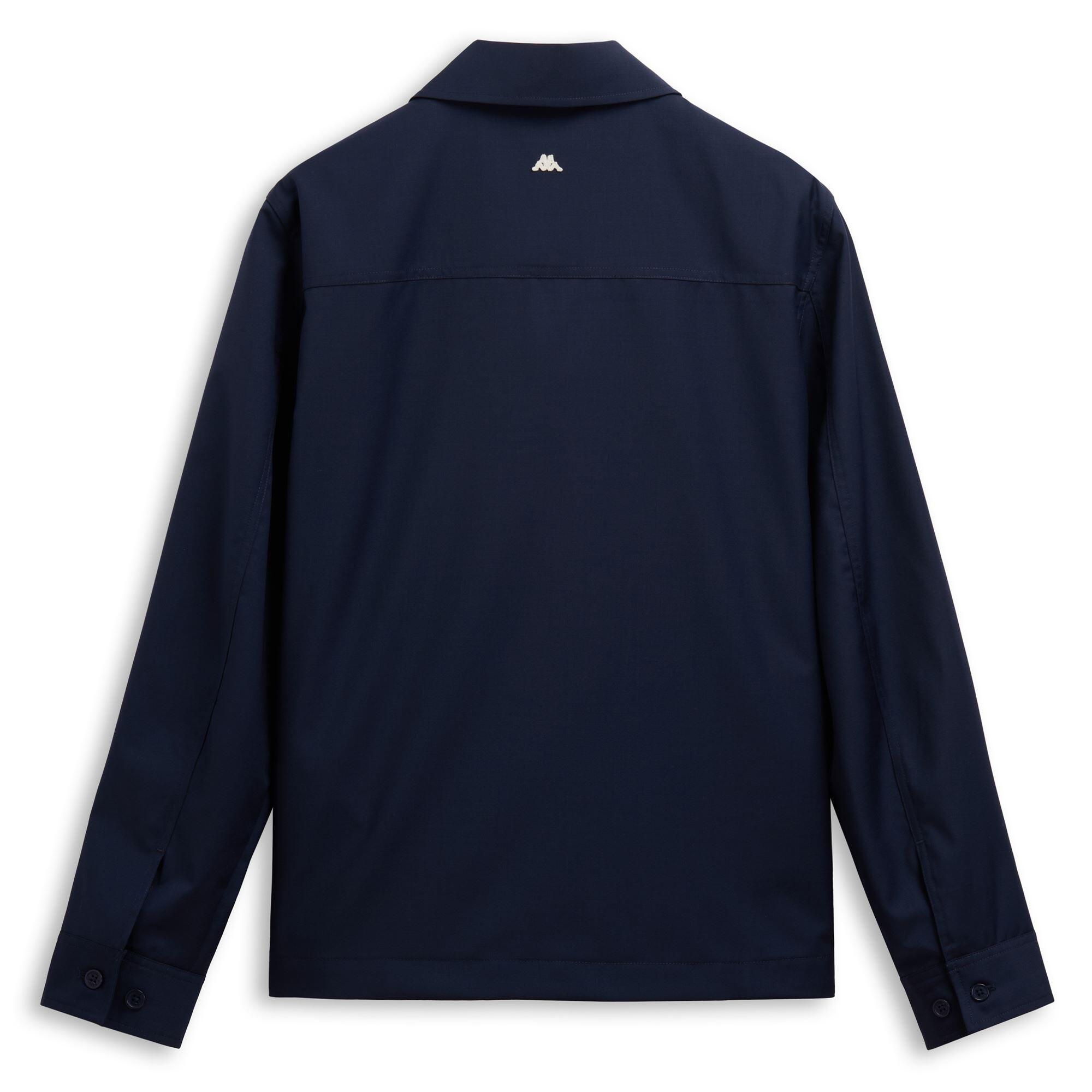 Camicia da uomo in poliestere blu da casual 2/3