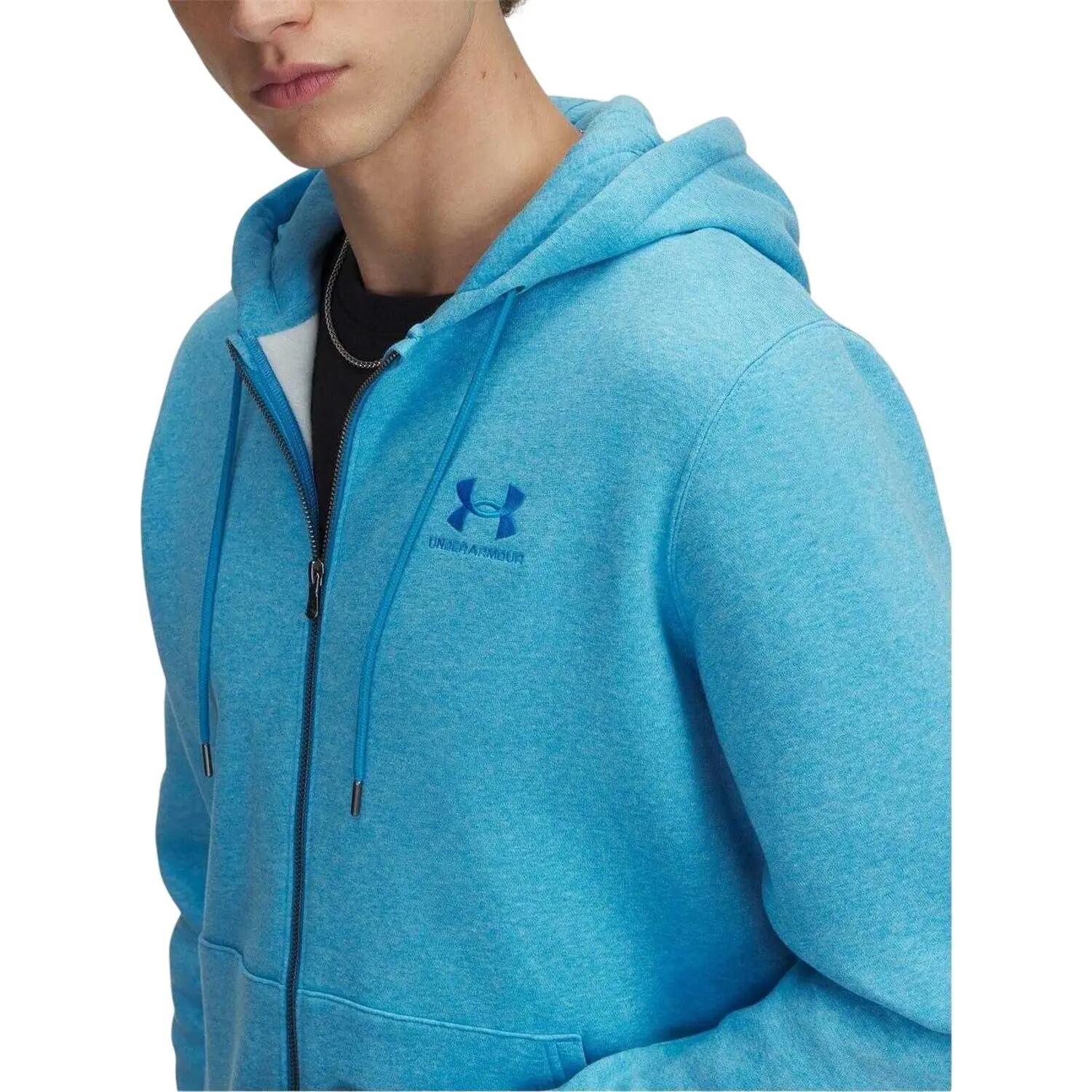 "Icon" Hoodie mit durchgehendem Reißverschluss für Herren Blau 3/5