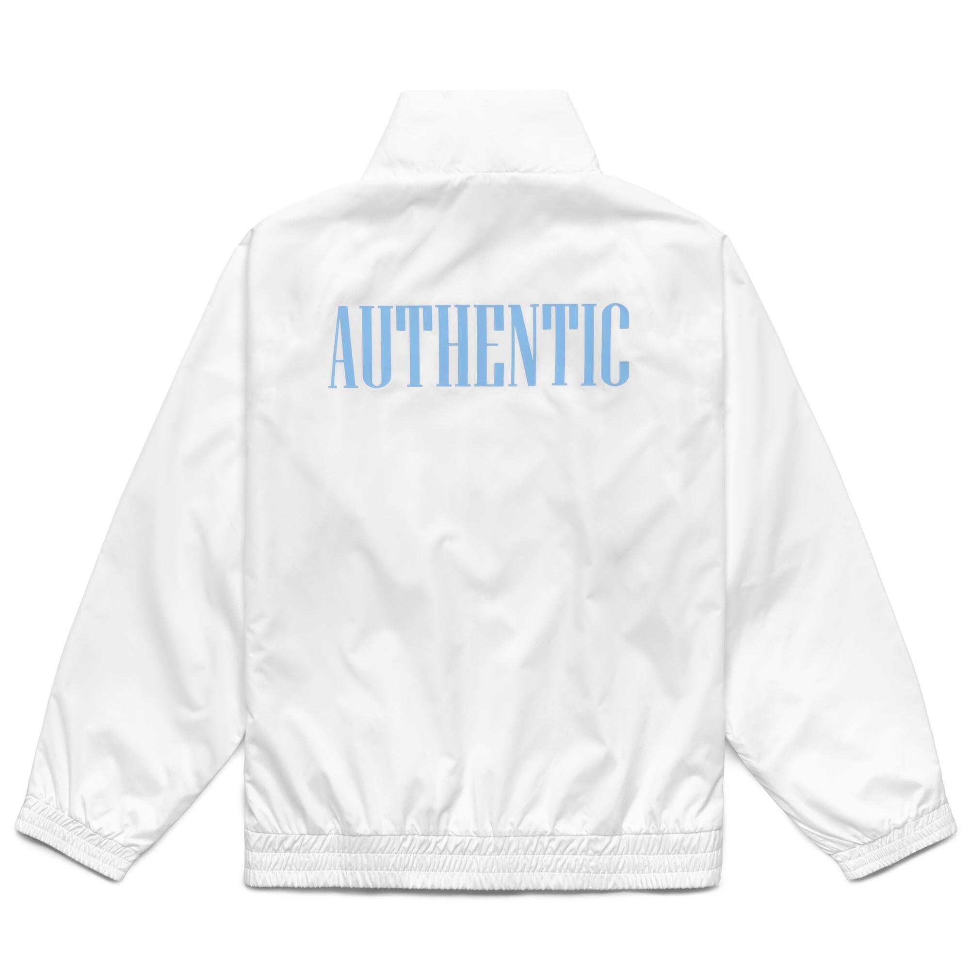 Felpa con zip da uomo in poliestere bianco da streetwear sportivo 3/6