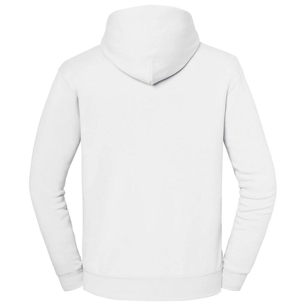 Sweat Uni À Capuche ICONIC PREMIUM Homme (Blanc) 2/3