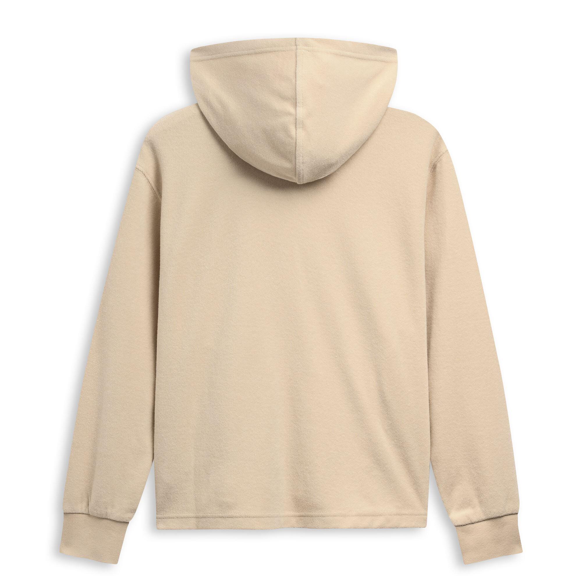 Felpa con zip da donna in cotone grigio da casual 2/3