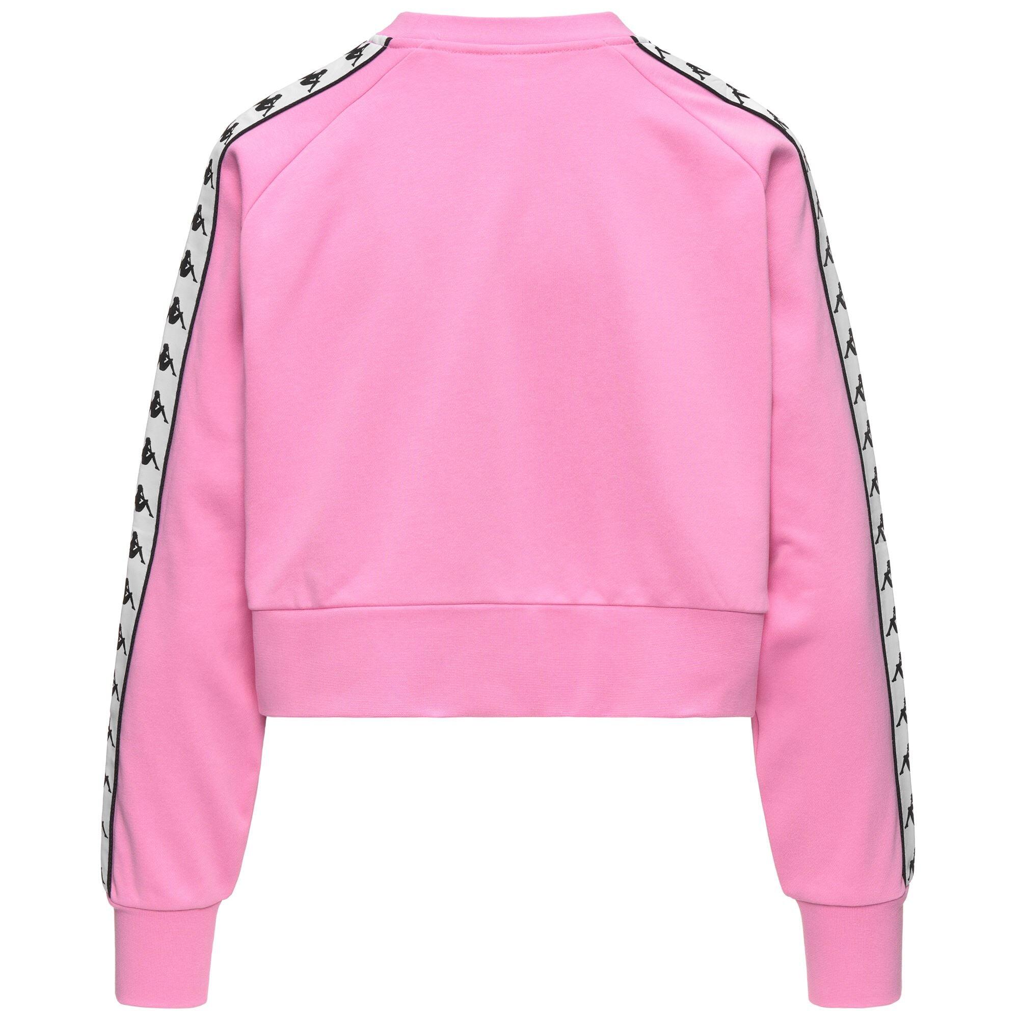 Felpa da donna in cotone rosa da streetwear sportivo 3/3