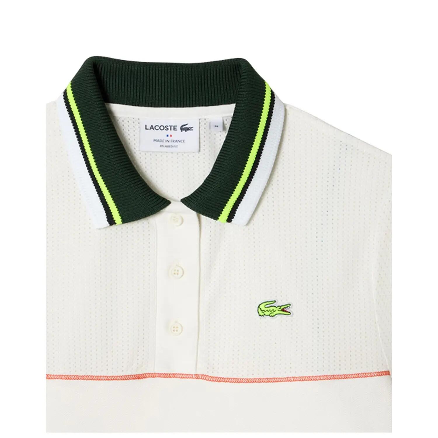 Maglietta Polo Collare Donna Lacoste Bianco 4/4