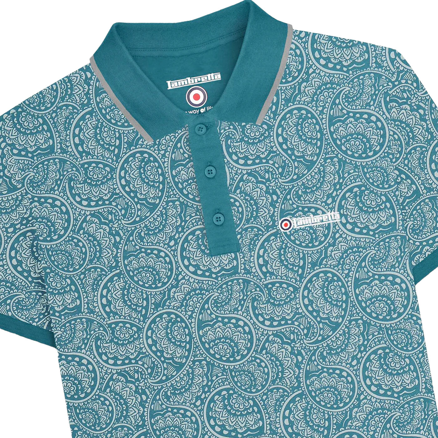 Polo AW24 Homme (Bleu Sarcelle) 3/3