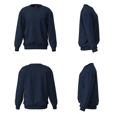 Felpa da uomo in cotone blu da lifestyle