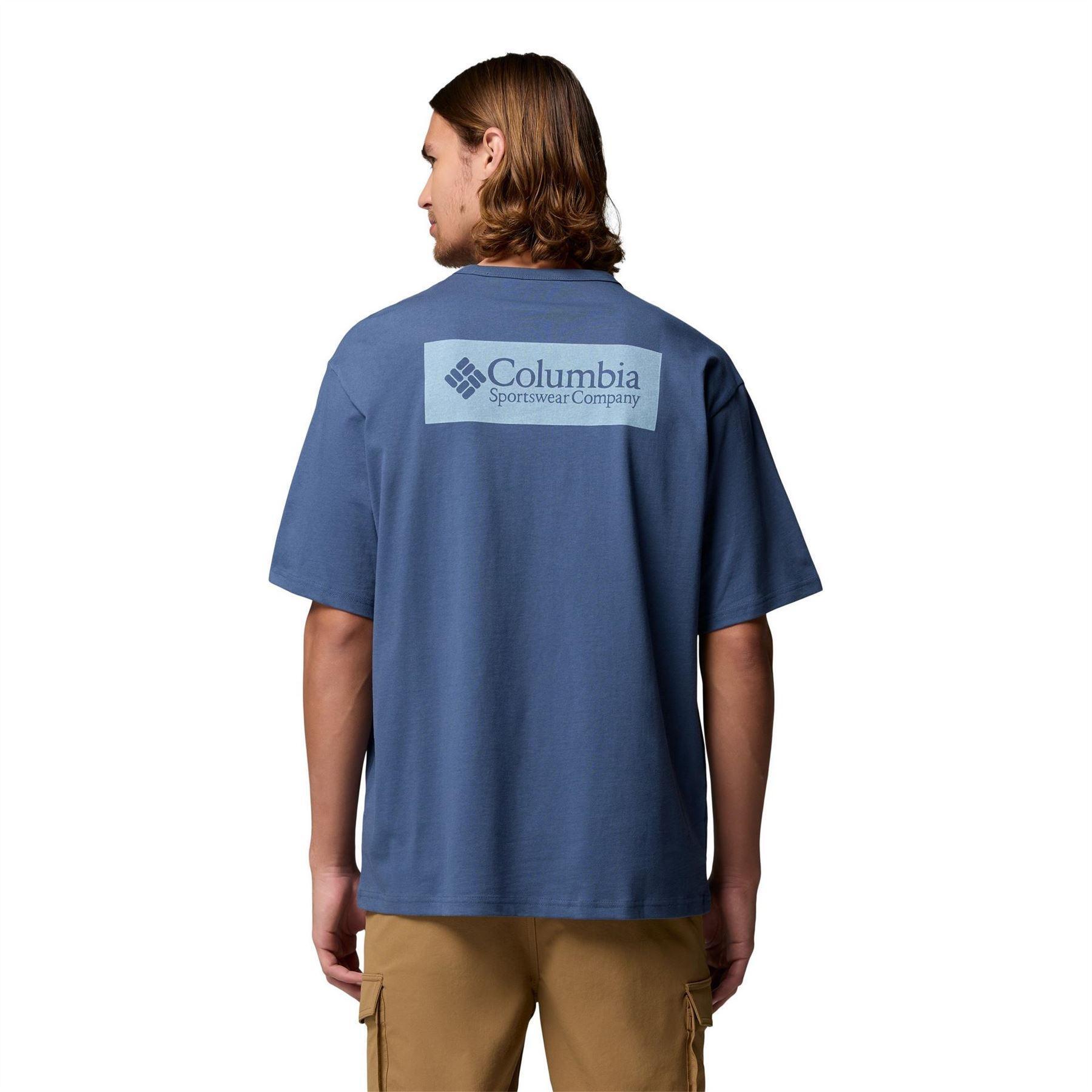 Tshirt Motif/style Logo Dans Le Dos ICON Homme (Bleu Gris) 2/4