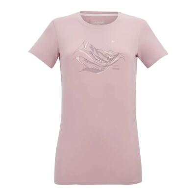 Dames fingal mountain stretch tshirt (lila poeder)