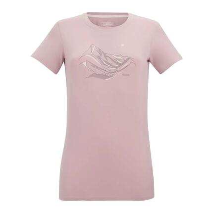 Tshirt Extensible Motif/style Montagne FINGAL Femme (Lilas Clair Imprimé)