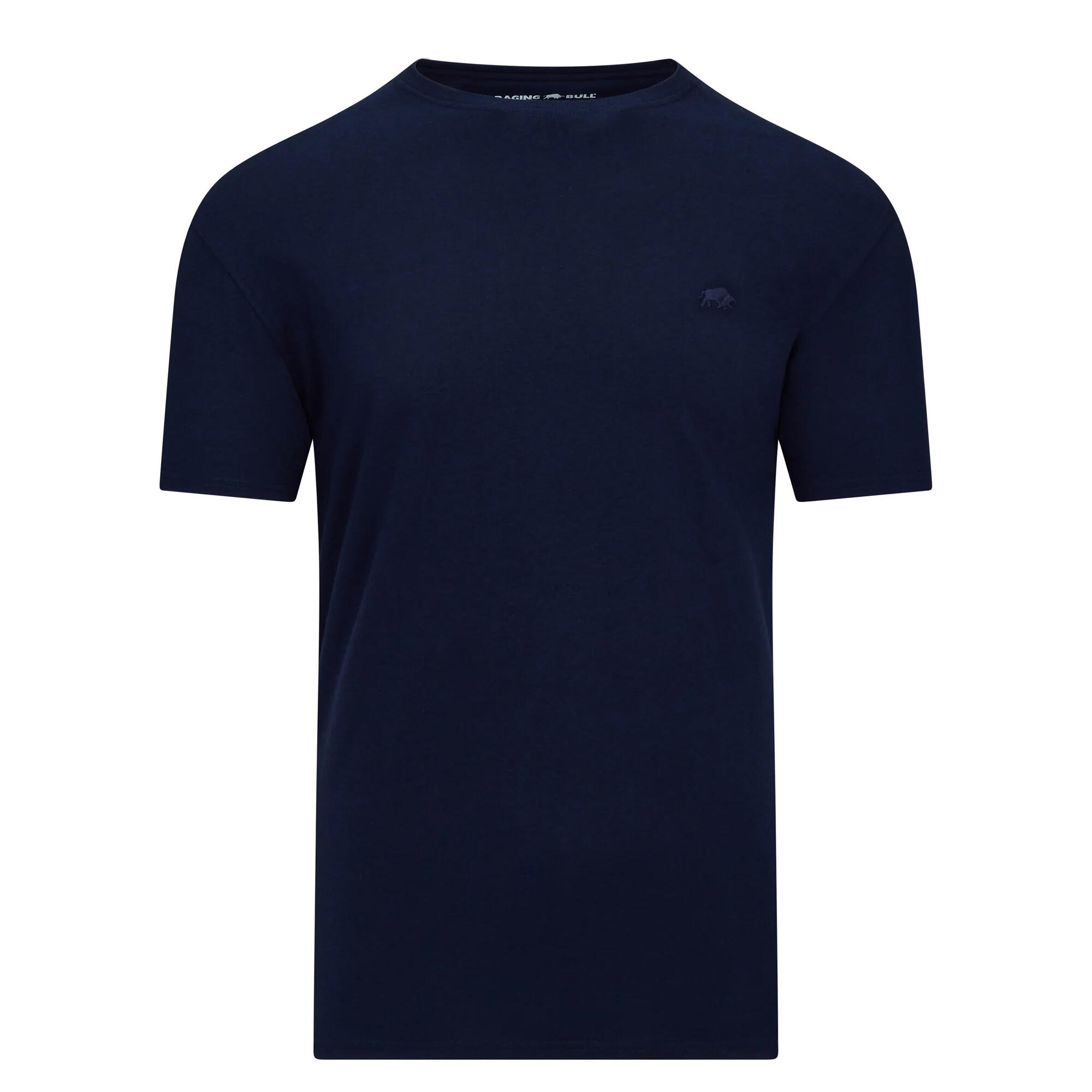 "Classic" TShirt für (3erPack) Herren Blau/Rot/Marineblau 4/4