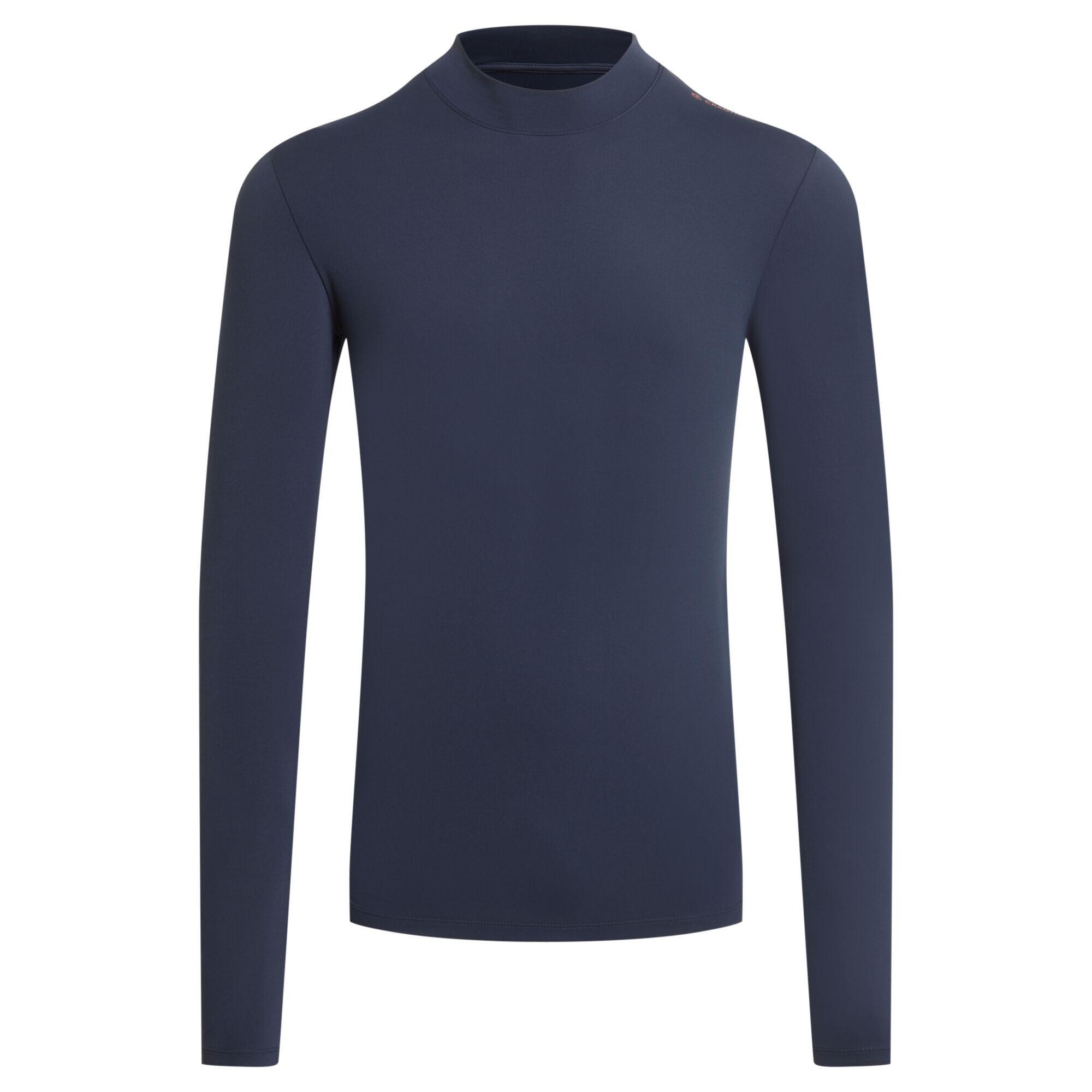 Haut Manches Longues De Golf À Faux Col Homme (Bleu Marine) 2/5