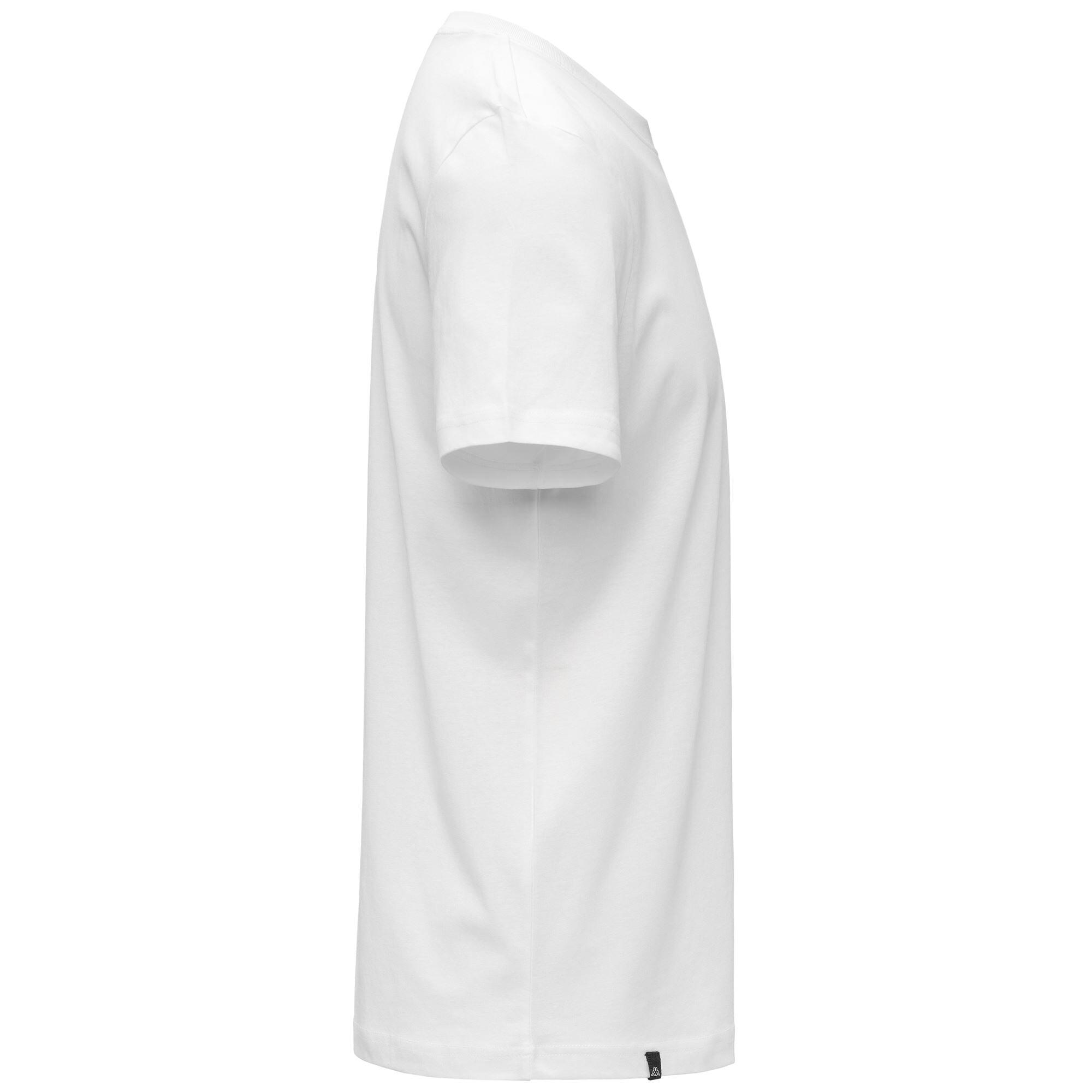 T-shirt da uomo in cotone bianco da sportivo 2/3