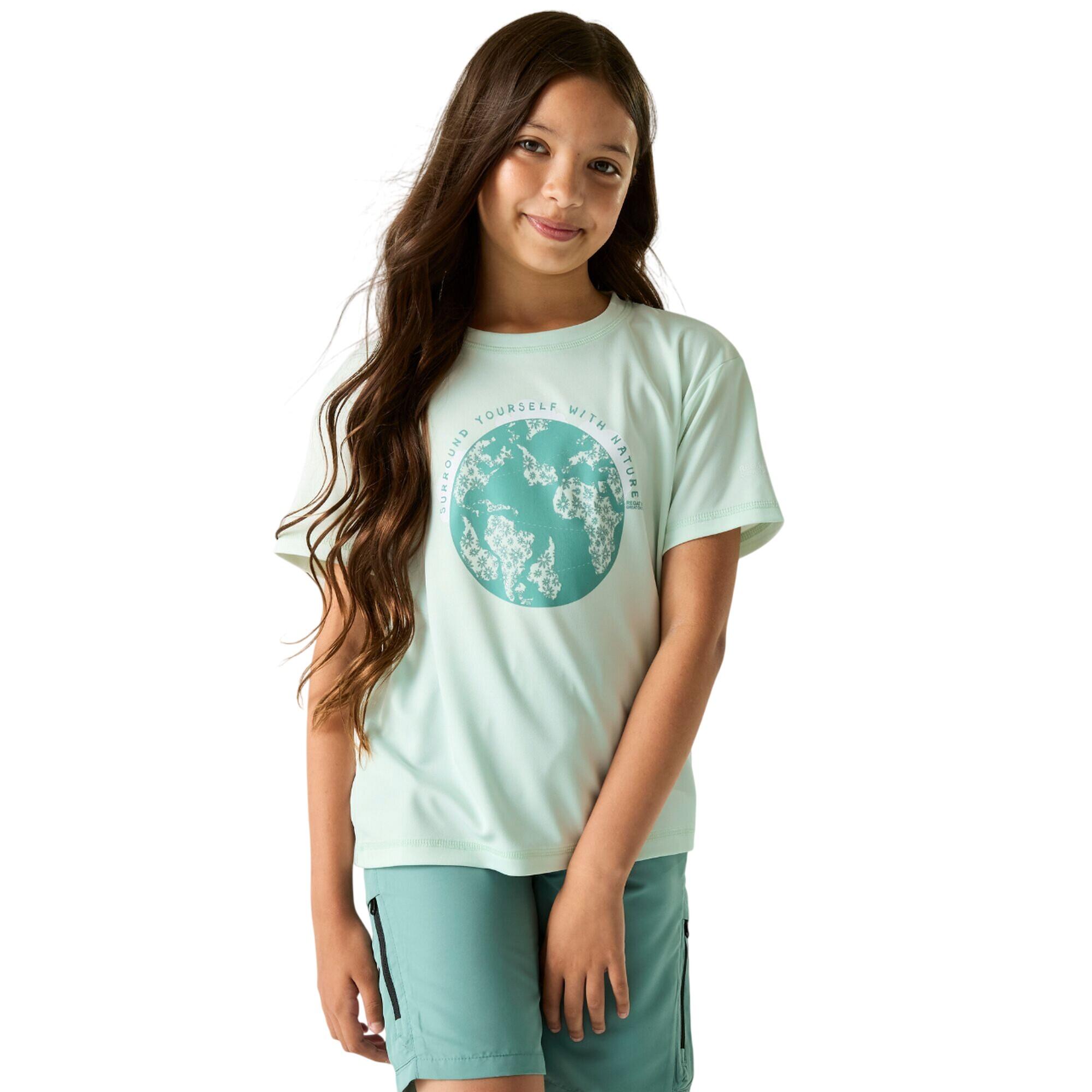 Tricou Drumeții În Natură Regatta Aria Globe Copii