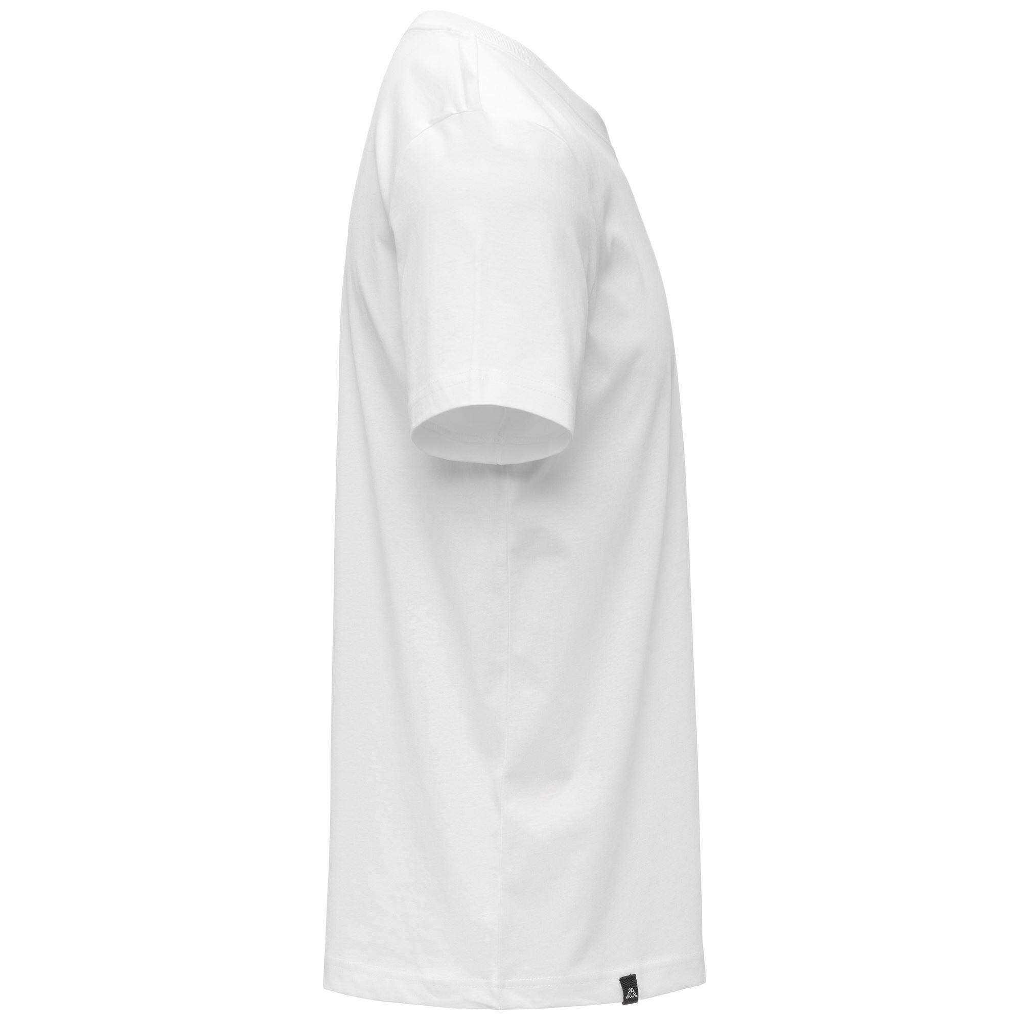 T-shirt da uomo in cotone bianco da sportivo 2/3