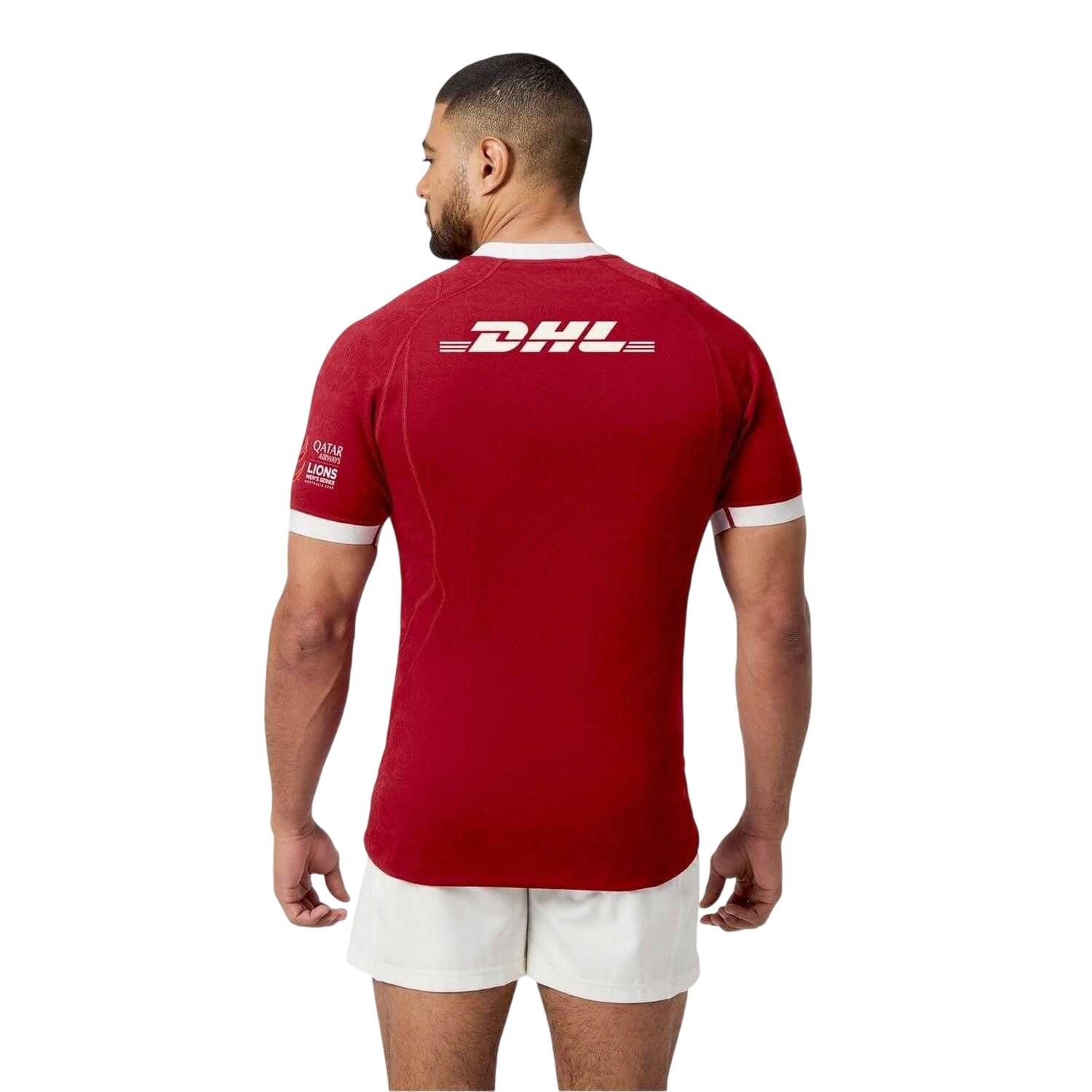 Rugbyshirt voor heren van de British & Irish Lions, 2025 (Rode Dahlia) 3/3