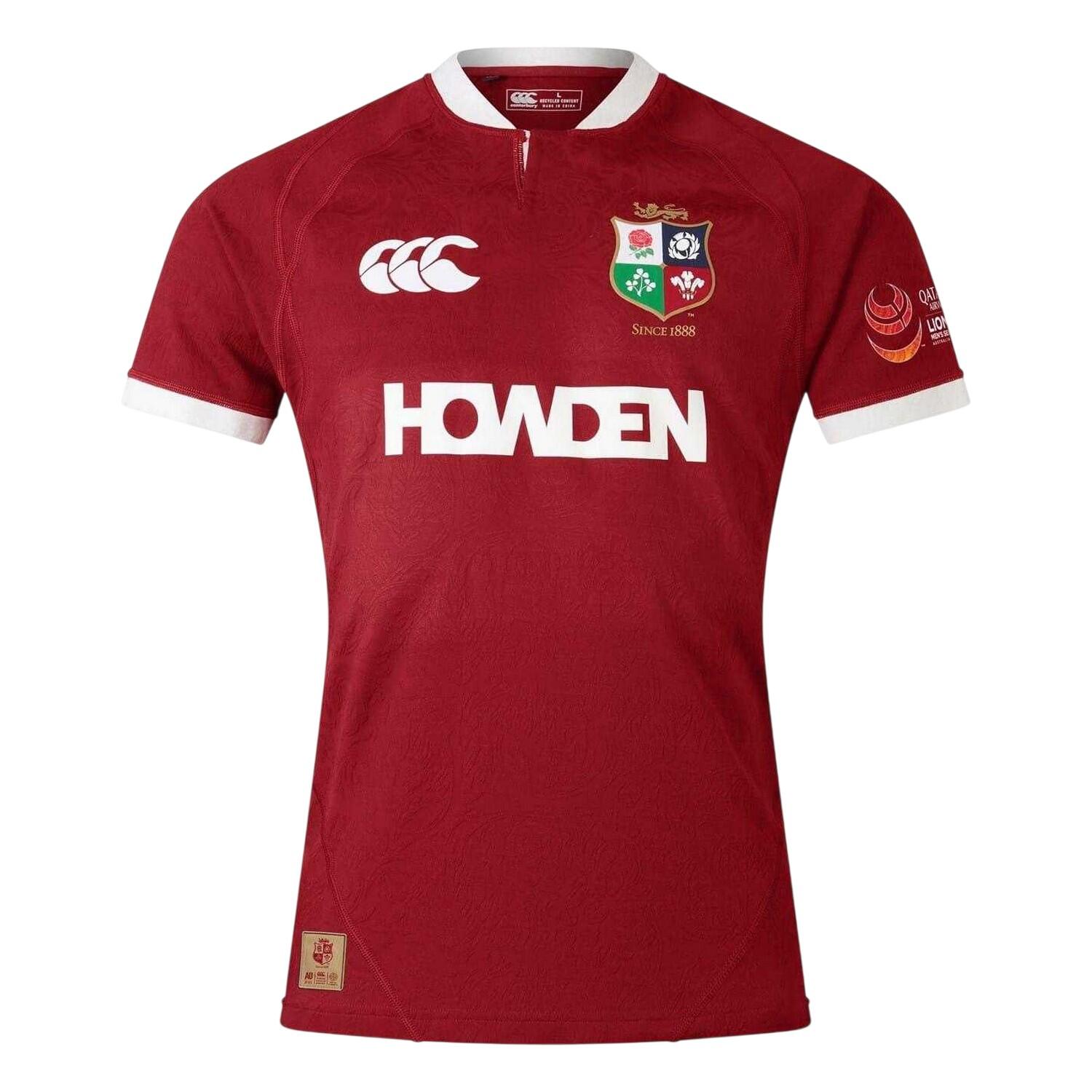 Rugbyshirt voor heren van de British & Irish Lions, 2025 (Rode Dahlia) 2/3