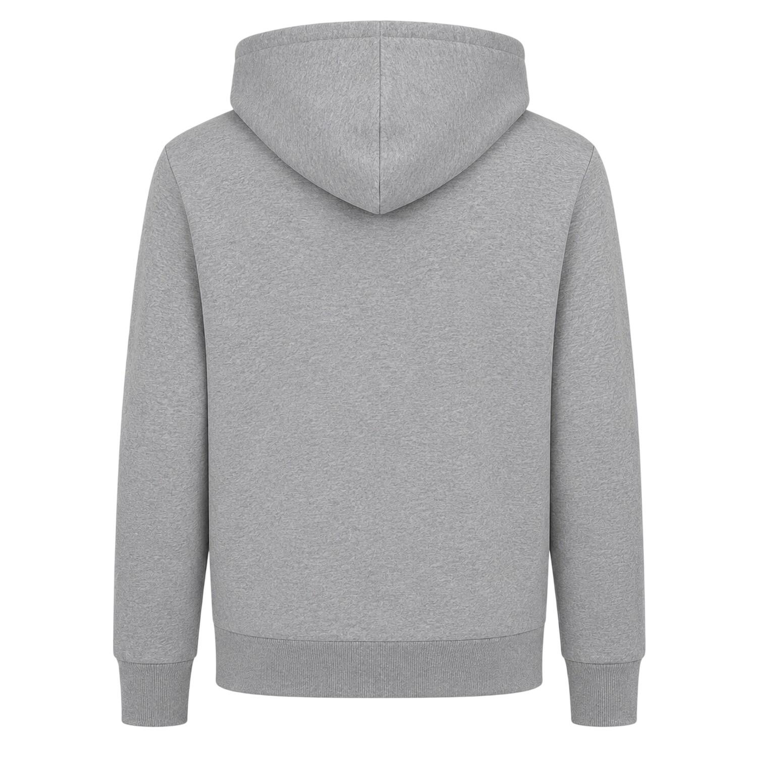 Womens/Ladies Oversized Full Zip Hoodie (Grey Marl Marl) 2/2