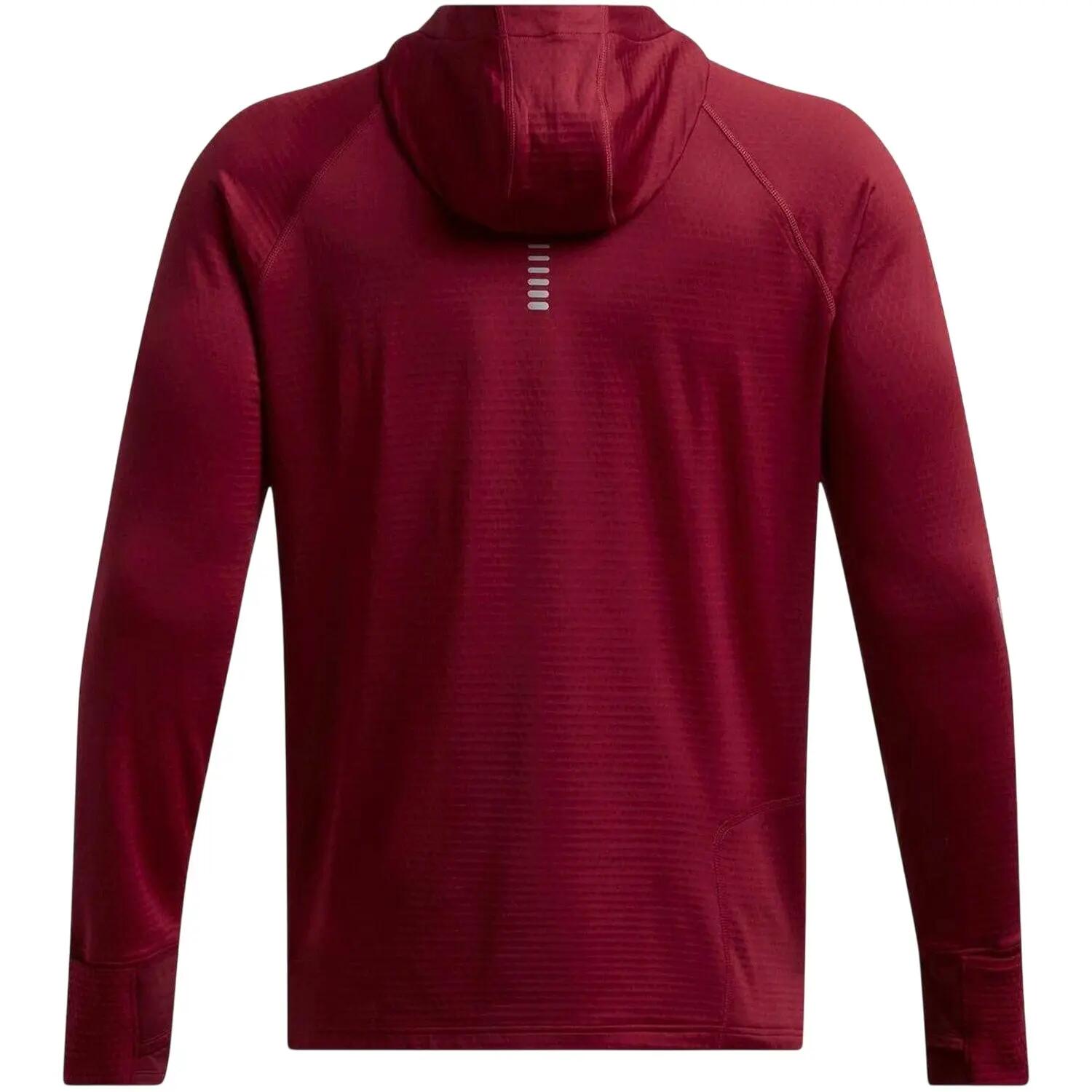 Mens UA Launch Elite Pullover Hoodie (Red) 2/2