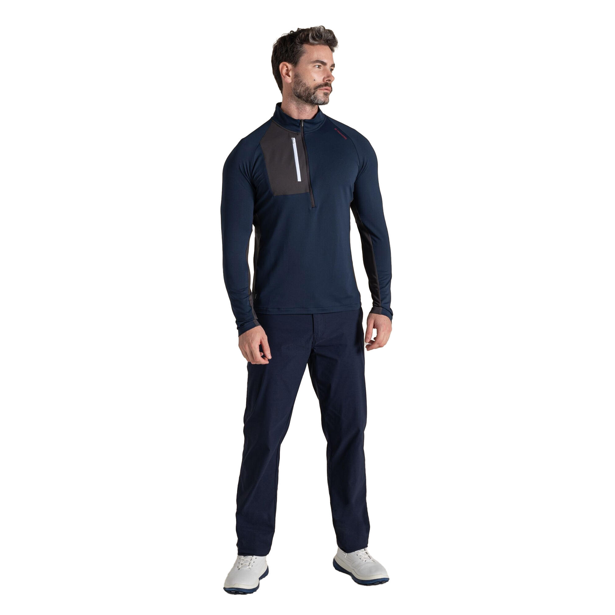 Haut Manches Longues De Golf GOSWICK Homme (Bleu Marine) 4/5
