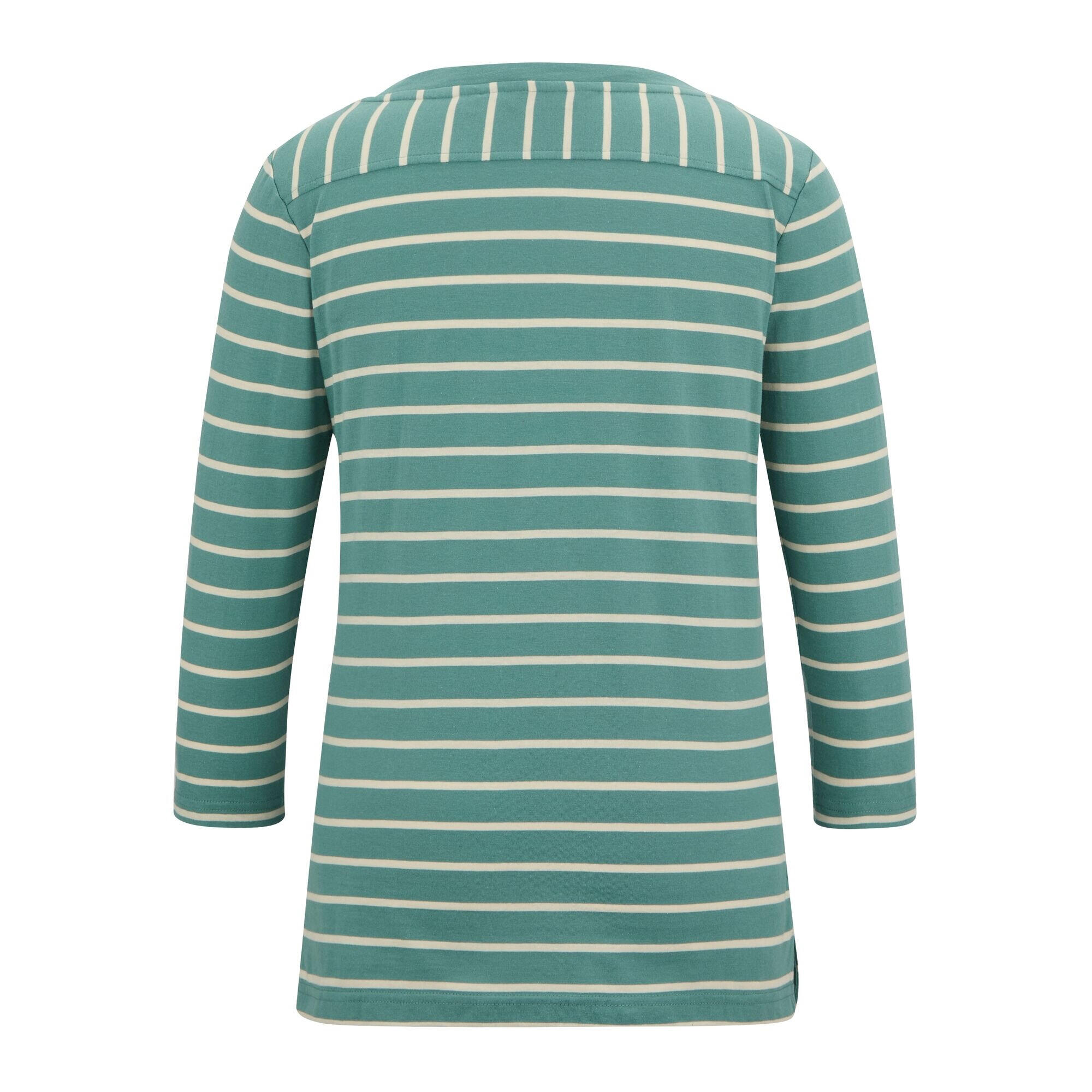Dames Baylette II Gestreept Tshirt (Ivy Mos/Licht Vanille) 3/5