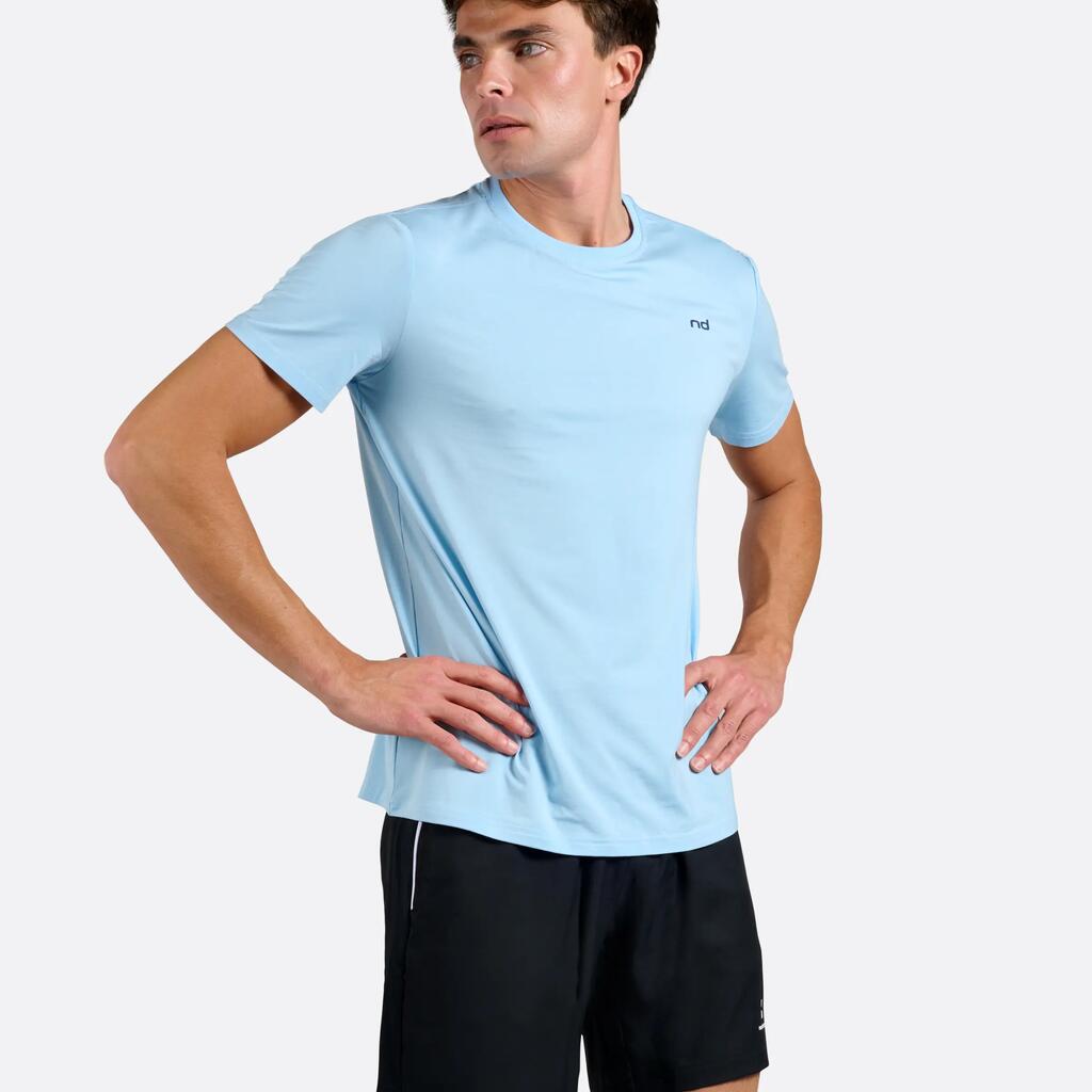 Men's Bamboo Tee Tennis/Padel Light Blue