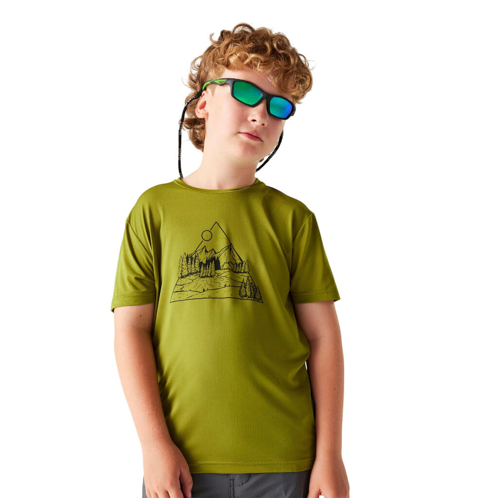 Childrens/Kids Amuse III Mountain Quick Dry TShirt (Golden Cypress)