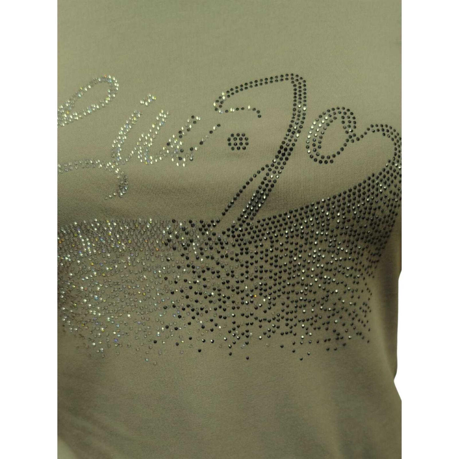 Dames Logo Slim Tshirt (Groen) 3/3