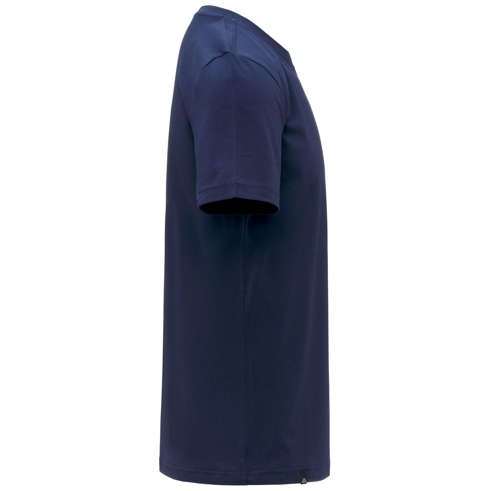 T-shirt da uomo in cotone blu da sportivo 2/3