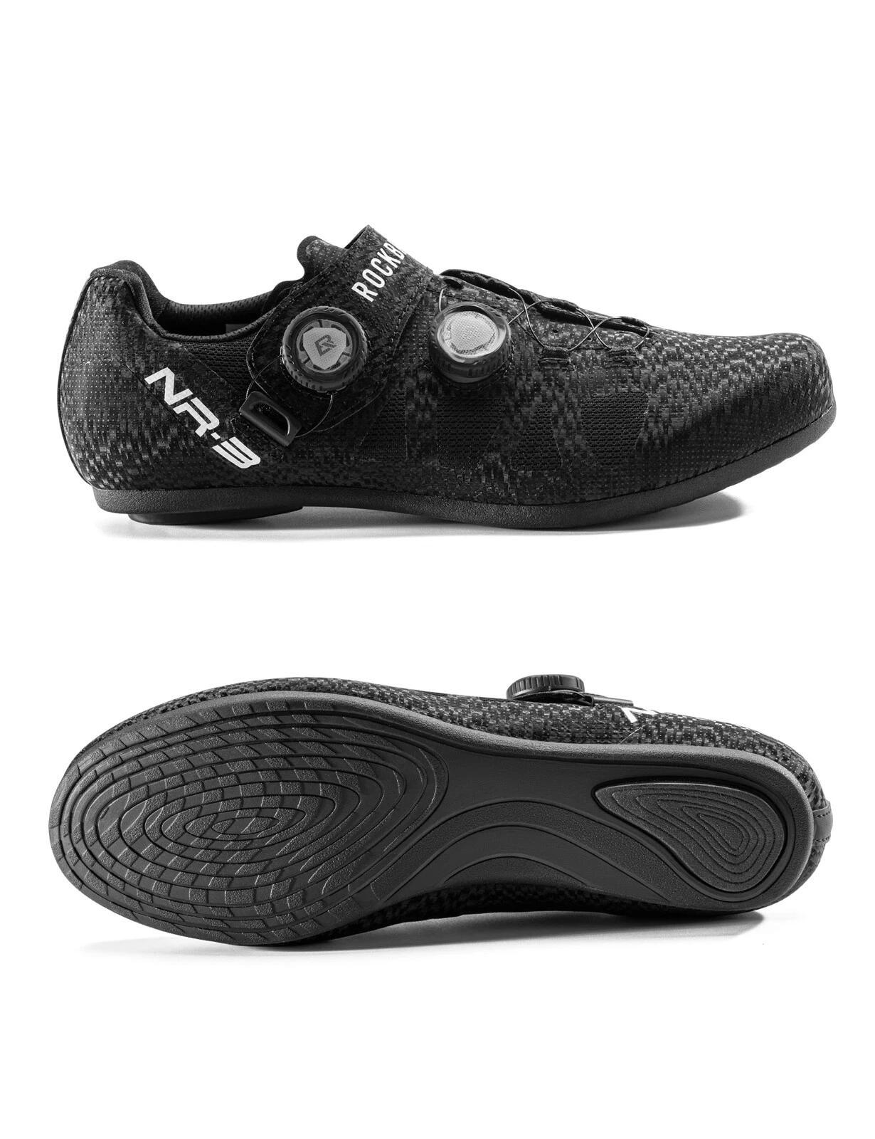 ROCKBROS Radschuhe Doppel-Drehverschluss Gummisohle 2/7