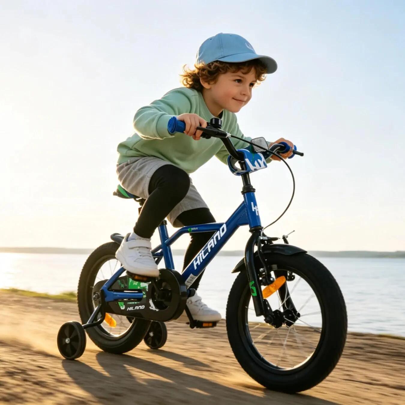 Jongen fiets kinderfiets 12/14/16/20", zijwieltjes, dubbele remmen, 3-10 jaar 2/6