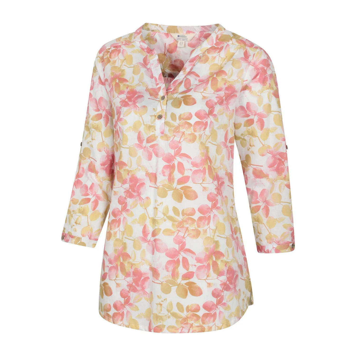 "Petra" Bluse für , 34 Ärmel Damen Koralle 3/4