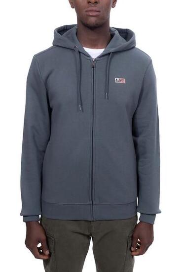 Sweat zippé - Homme - Capuche ajustable - Buri
