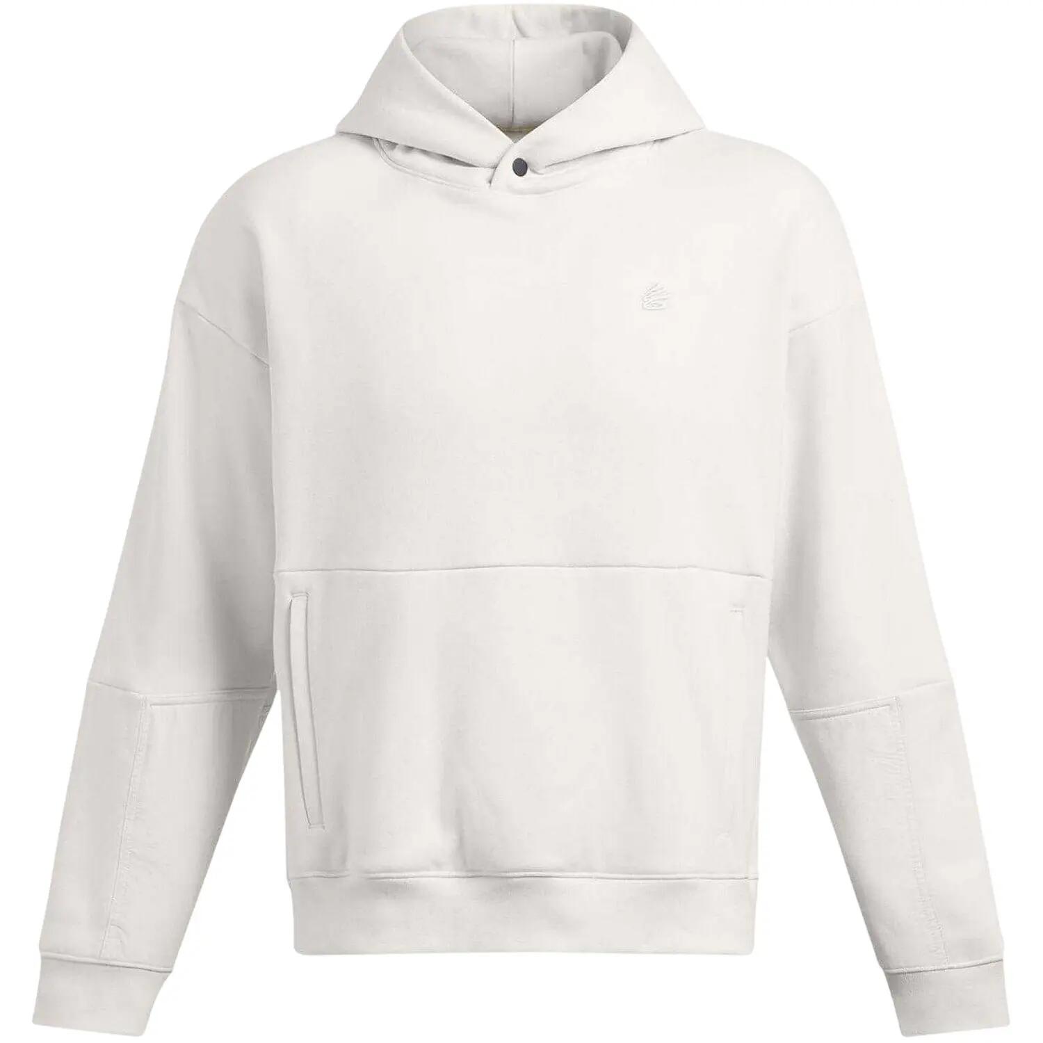 Felpa Con Cappuccio Uomo Under Armour Curry DNA Bianco 2/4