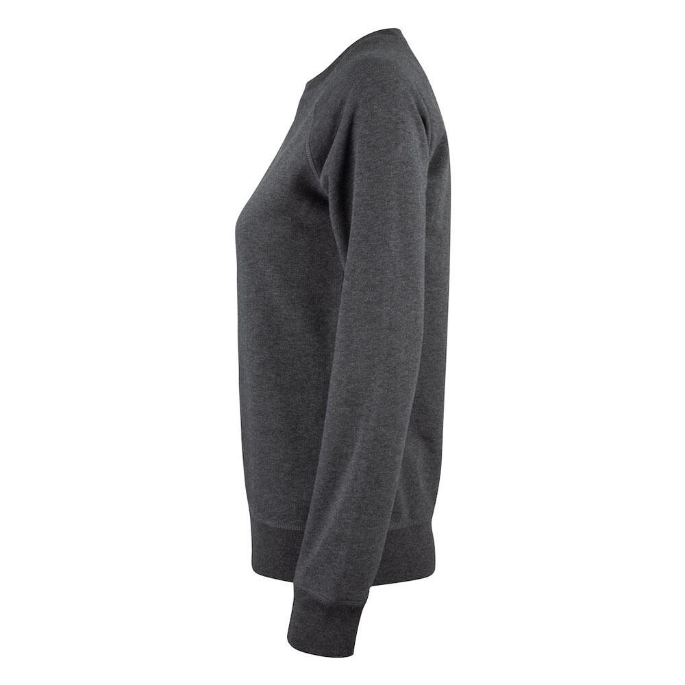 "Premium" Sweatshirt Rundhalsausschnitt für Damen Anthrazit meliert 4/5