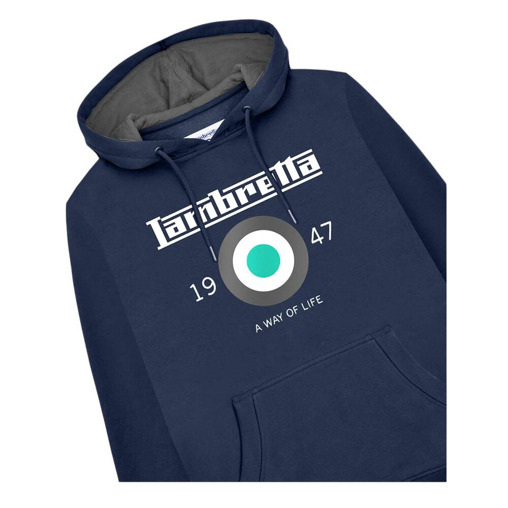 "Target" Kapuzenpullover für Herren Marine/Wasserfarben 4/6