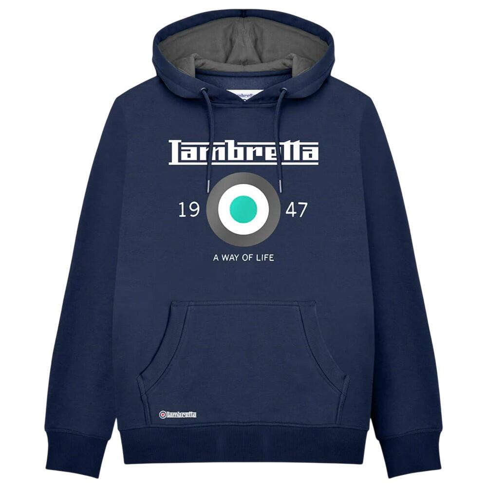 "Target" Kapuzenpullover für Herren Marine/Wasserfarben 2/6