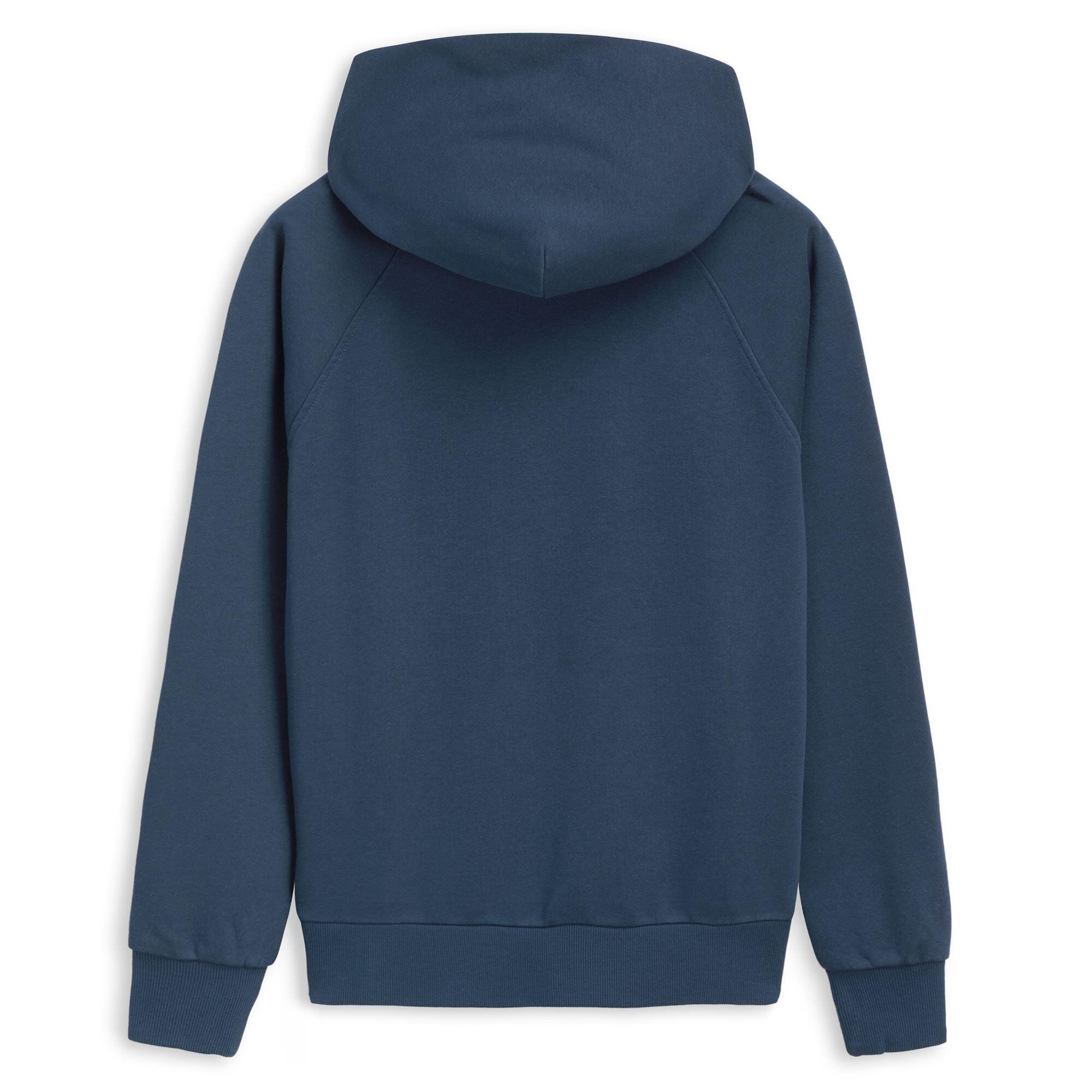 Felpa con cappuccio da uomo in cotone blu da casual 2/6