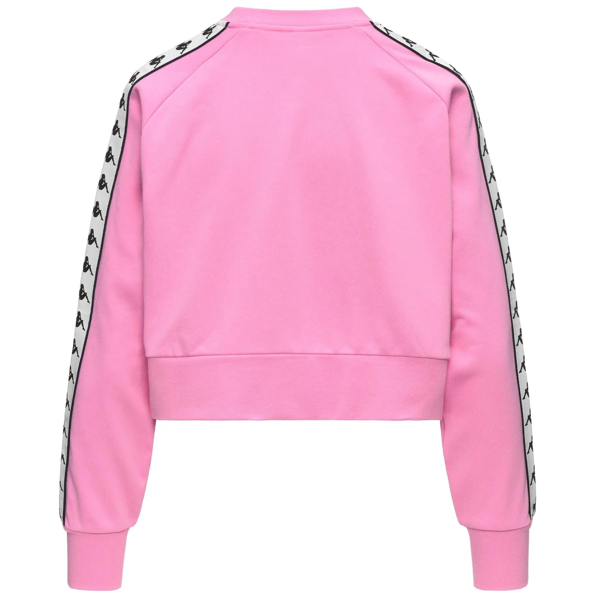 Felpa da donna in cotone rosa da streetwear sportivo 3/3