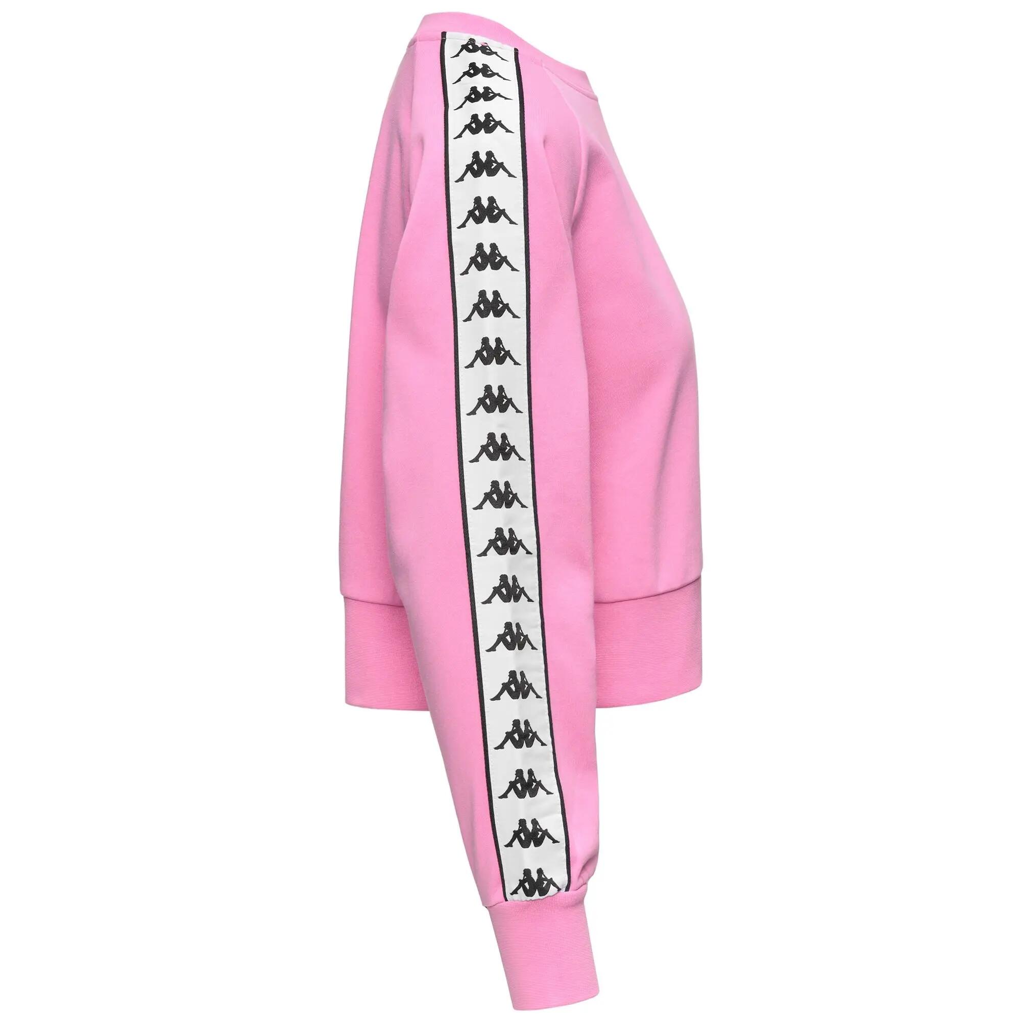 Felpa da donna in cotone rosa da streetwear sportivo 2/3