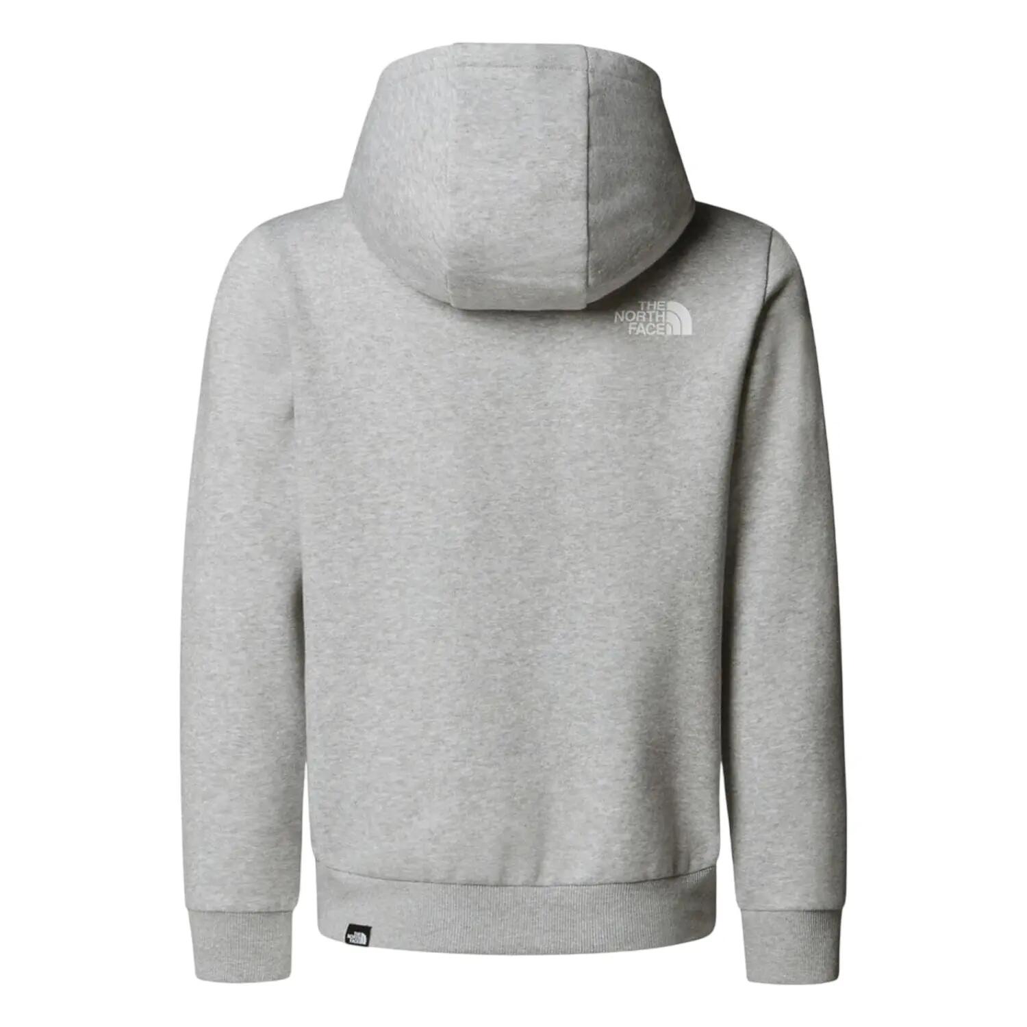 "Dome" Kapuzenpullover für Kinder, Baumwollmischung Herren Grau meliert 2/2