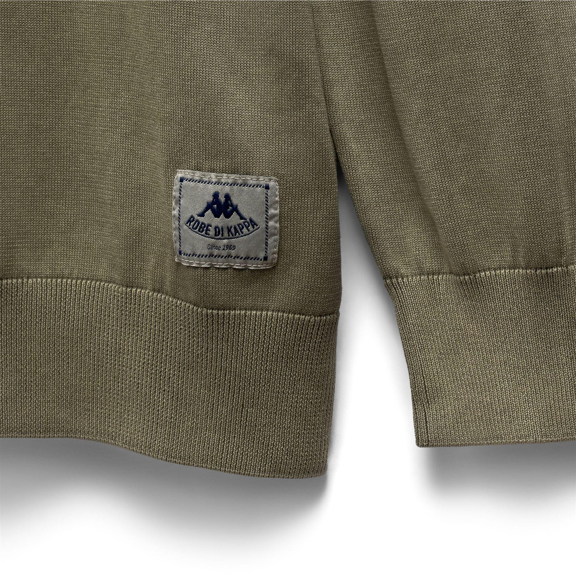 Maglione da uomo in cotone verde da casual 3/6