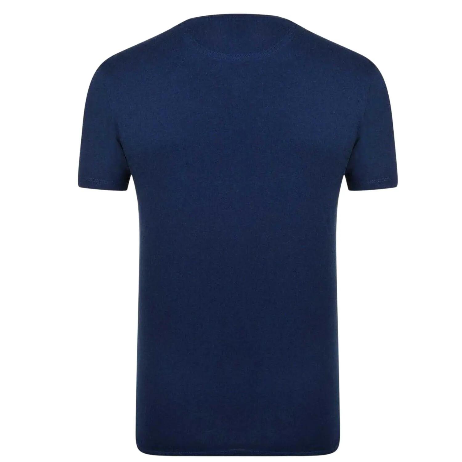 "River" TShirt für , Rundhalsausschnitt Herren Dunkel Saphirblau 3/3