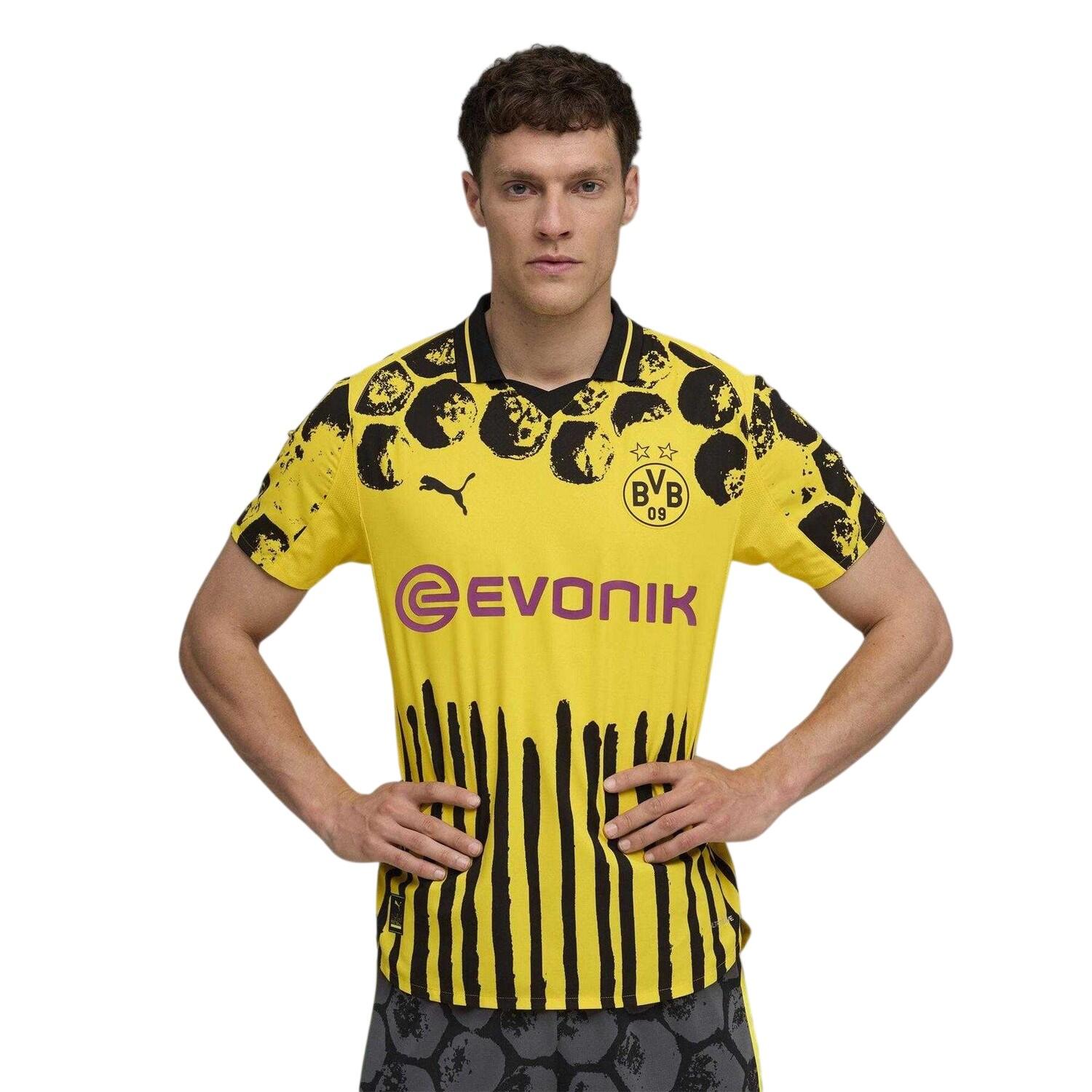 Maillot Domicile Motif/style Puma KIDSUPER 25/26 Homme (Jaune / Noir) 3/3