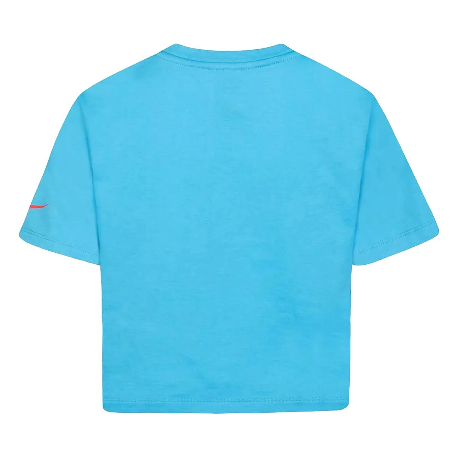 Maglietta Boxy Percalle A Quadretti Ragazze Nike Icon Blu Baltico 2/2