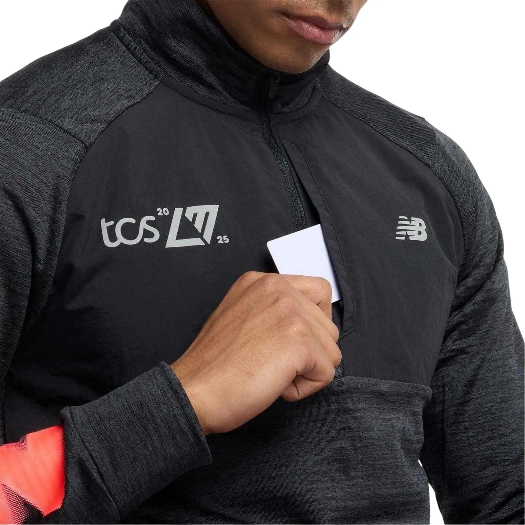 Mens Mock Neck Slim Athletic Top (Black) 4/4