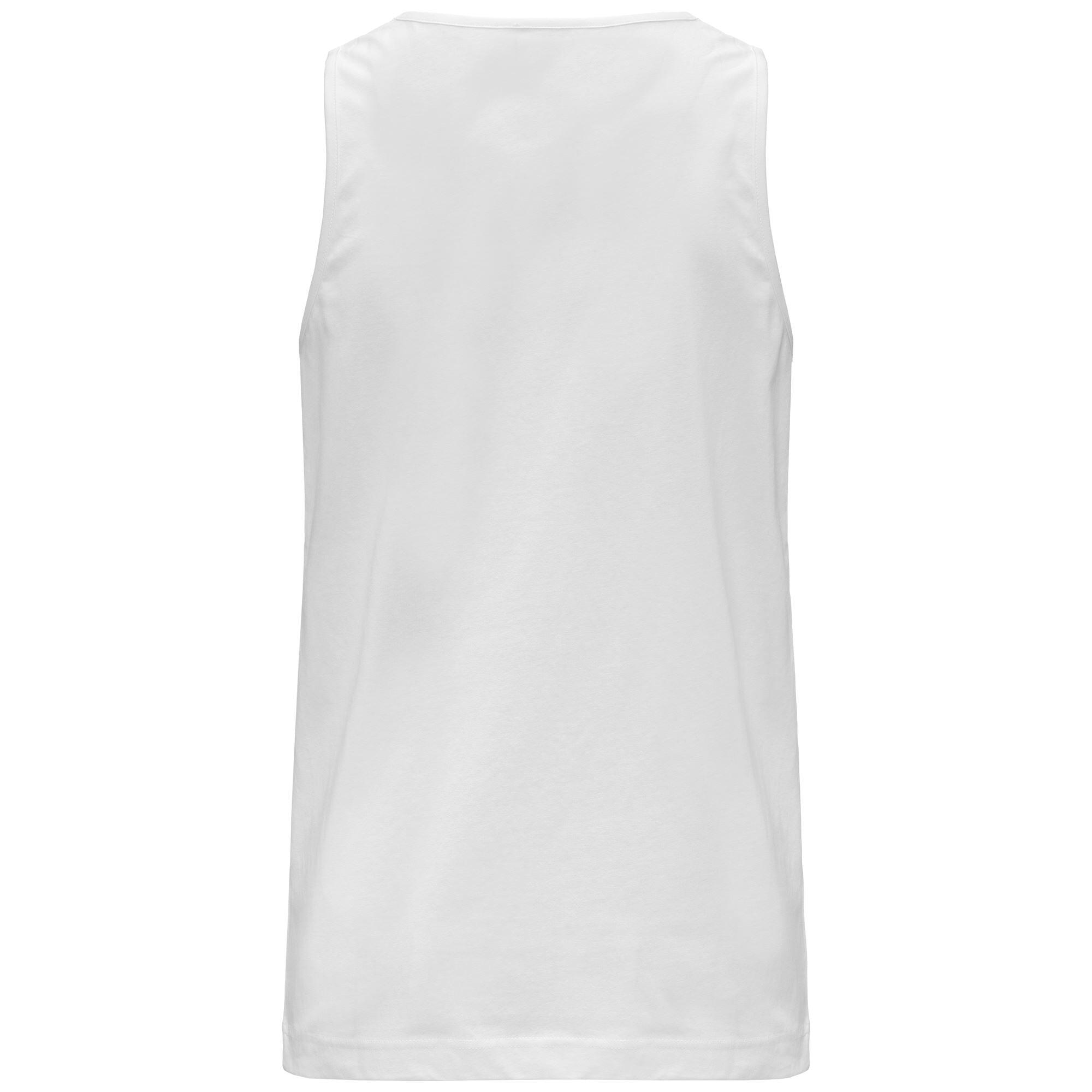 Canotta canottiera da uomo in cotone bianco da sportivo 3/3