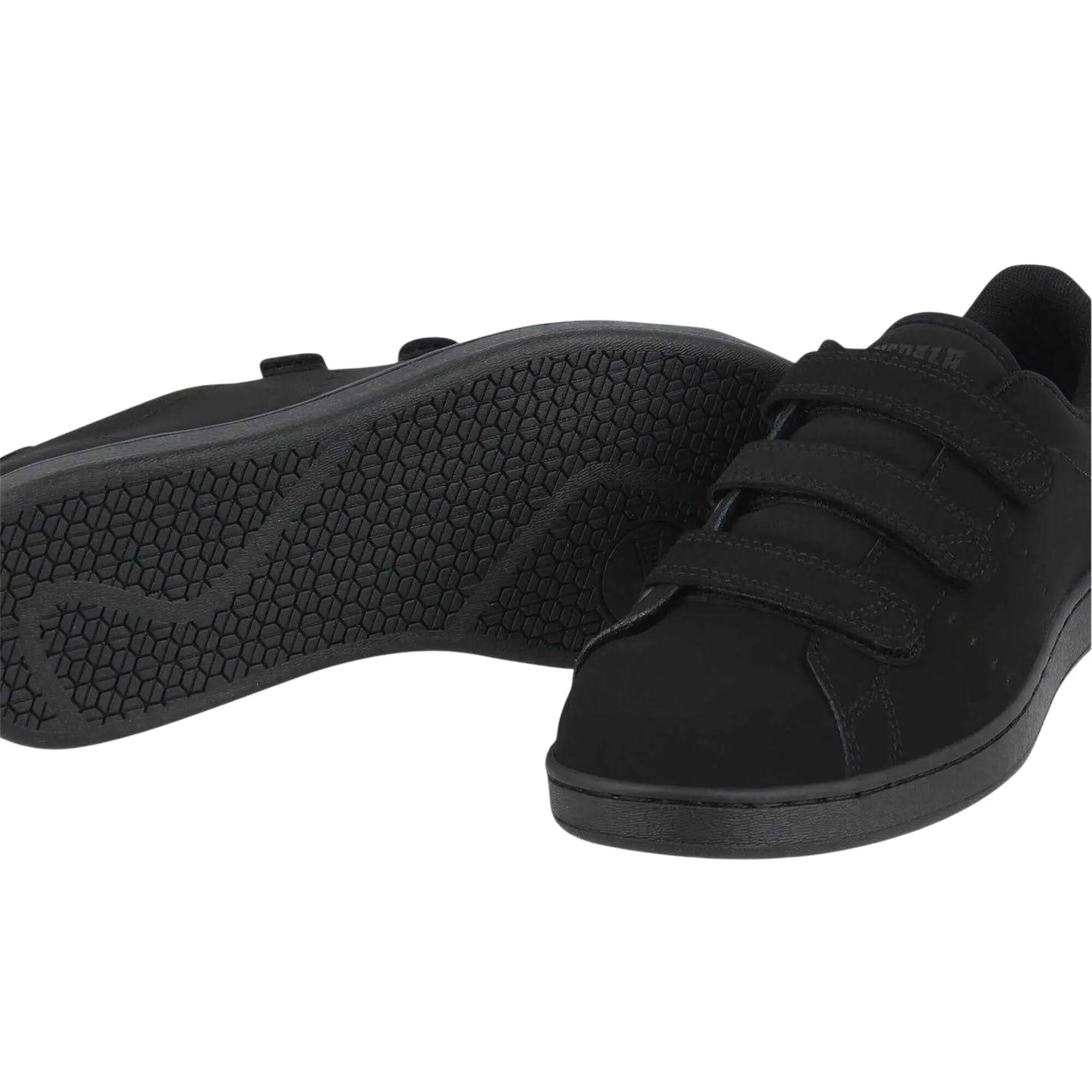 Mens Leyton Triple Strap Flat Trainers (Black) 4/4