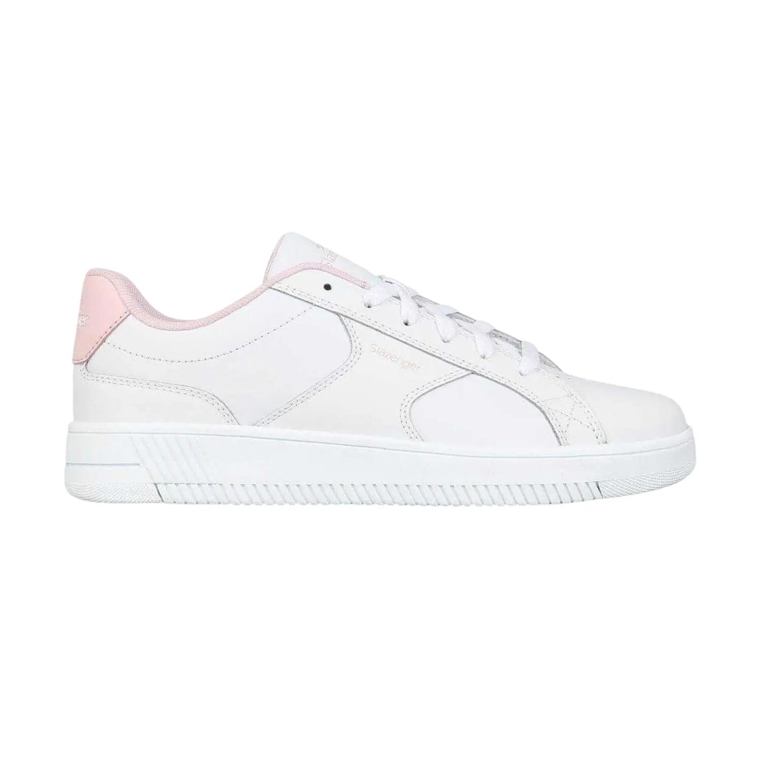 Scarpe Sportive PelleBambini Slazenger Starling Bianco Rosa 3/4