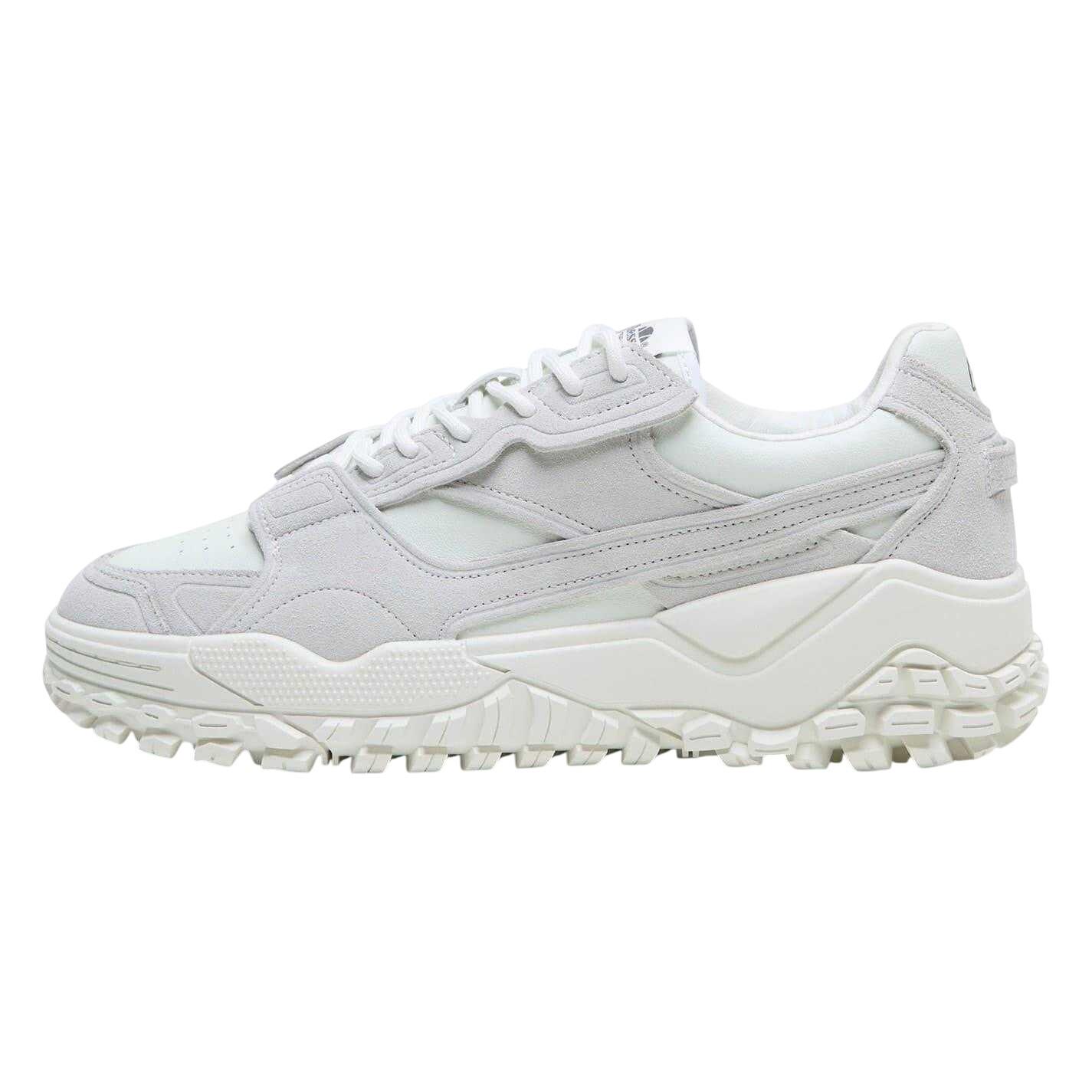 Mens Classic Leather Trainers (White) 3/4